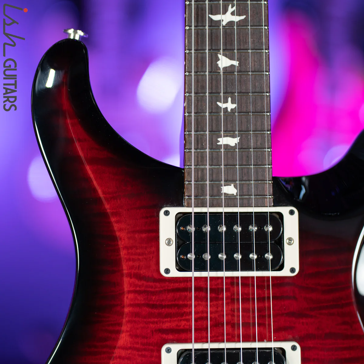 PRS S2 Custom 24 35th Anniversary Scarlet Red Smokewrap - Image 3