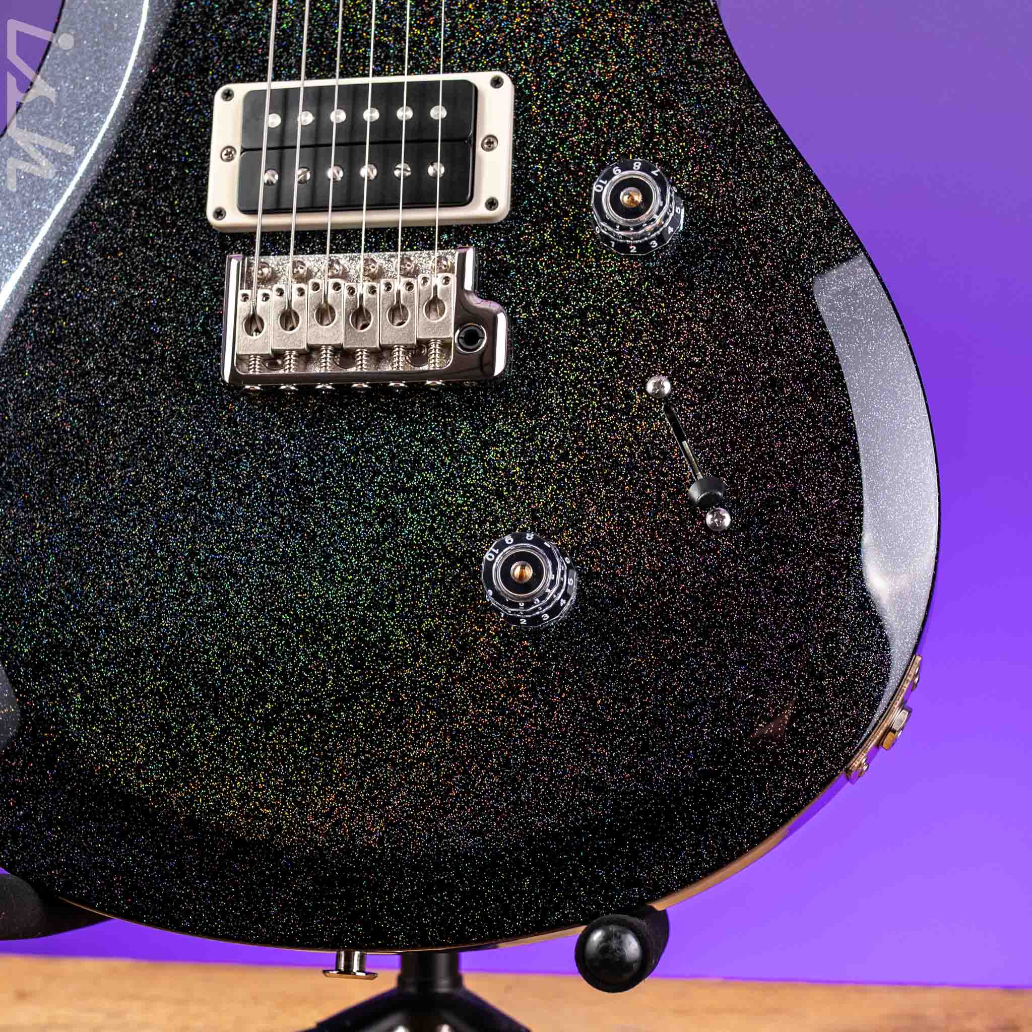 PRS S2 Custom 24 Black Rainbow Hollowflake Custom Color - Image 4