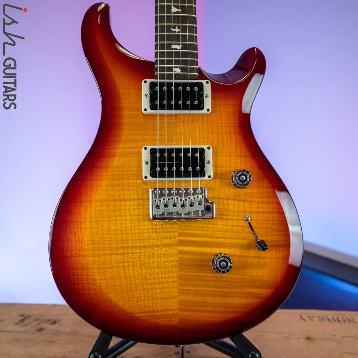 2020 PRS S2 Custom 24 Dark Cherry Sunburst Wrap Custom Color