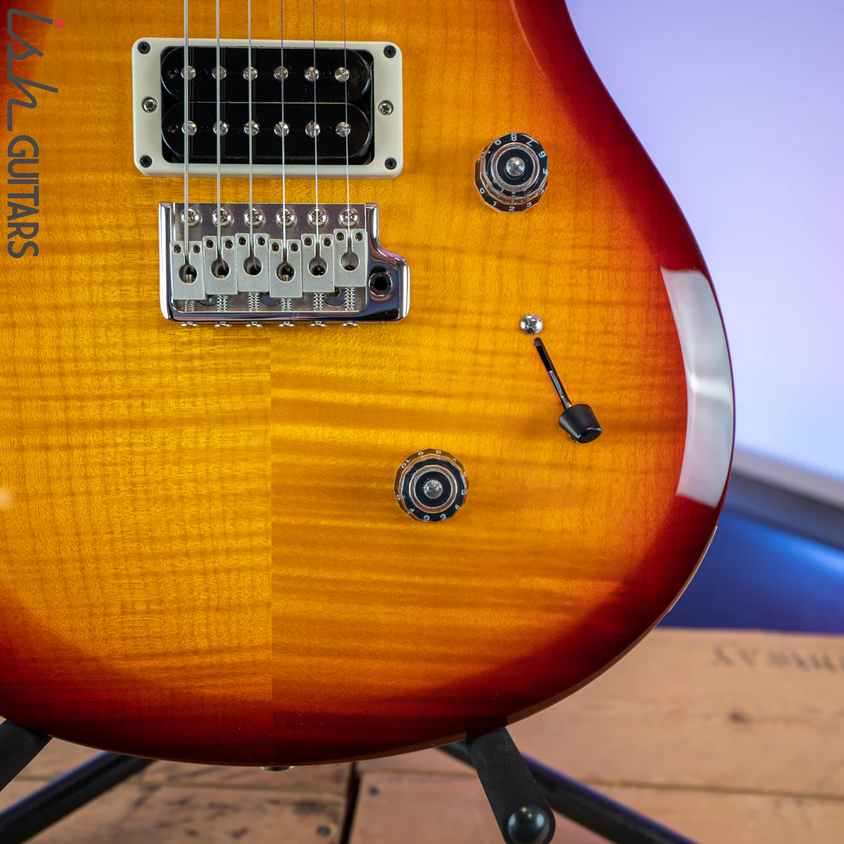 2020 PRS S2 Custom 24 Dark Cherry Sunburst Wrap Custom Color - Image 4
