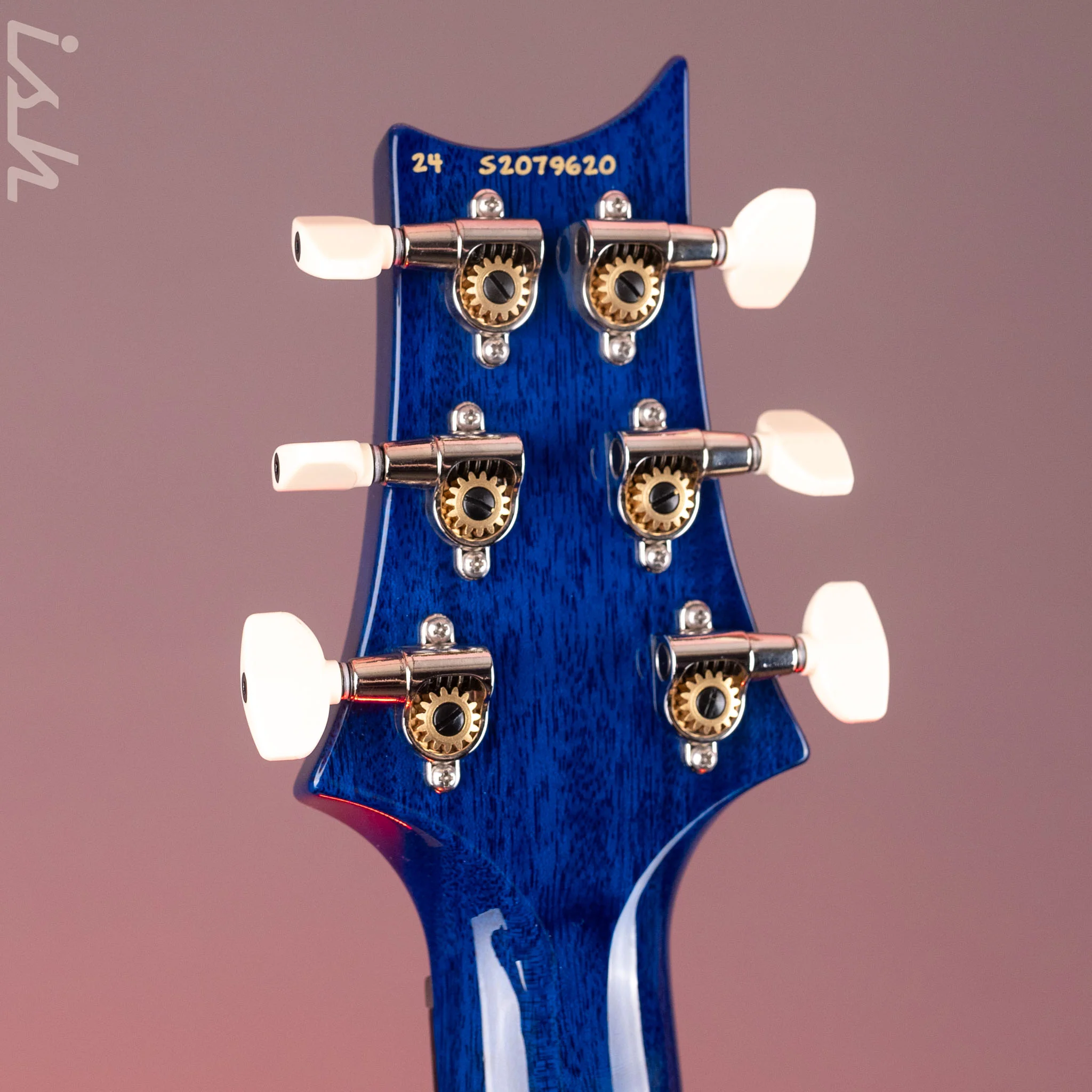 PRS S2 Custom 24 Electric Guitar Faded Gray Black Blue Burst - Image 11