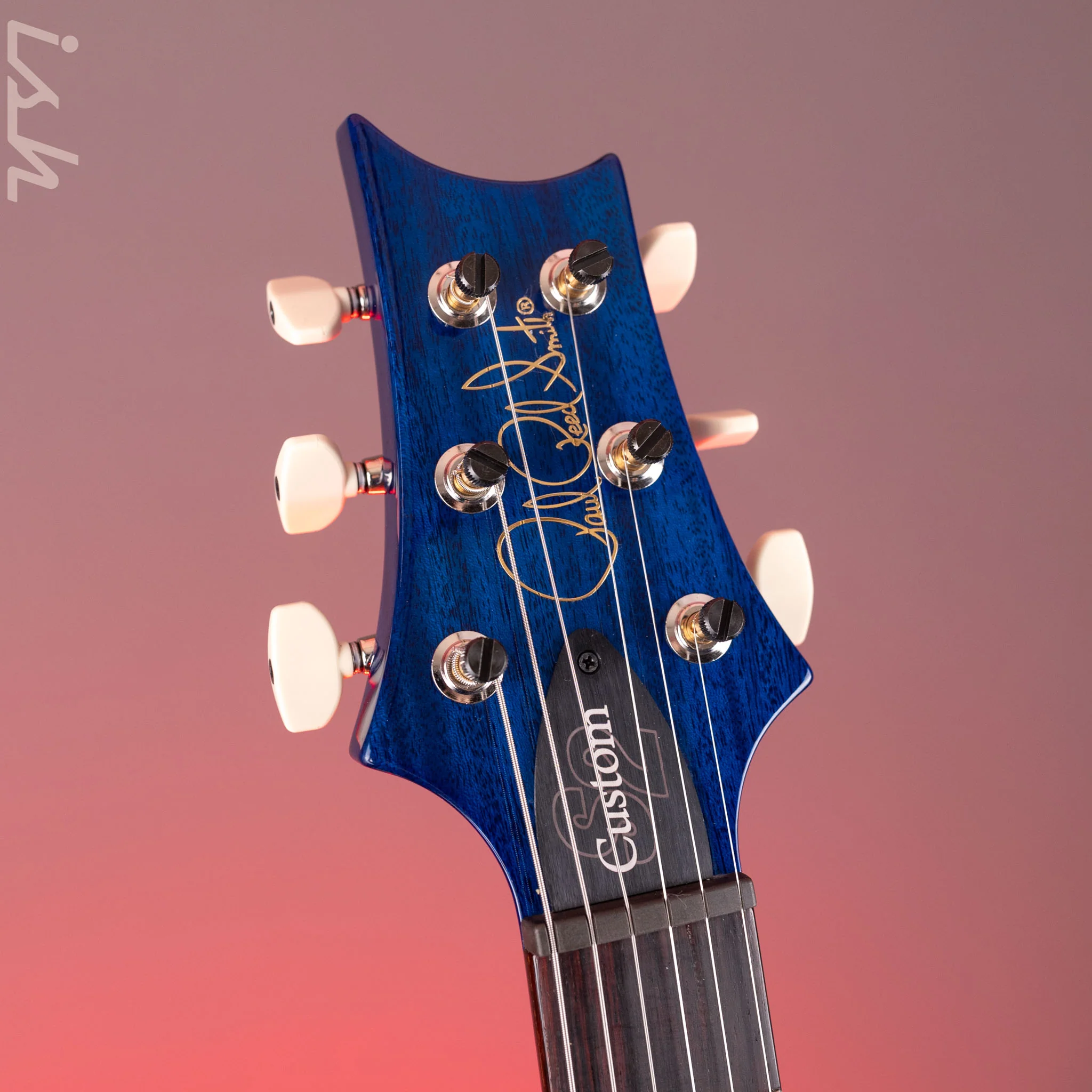 PRS S2 Custom 24 Electric Guitar Faded Gray Black Blue Burst - Image 6