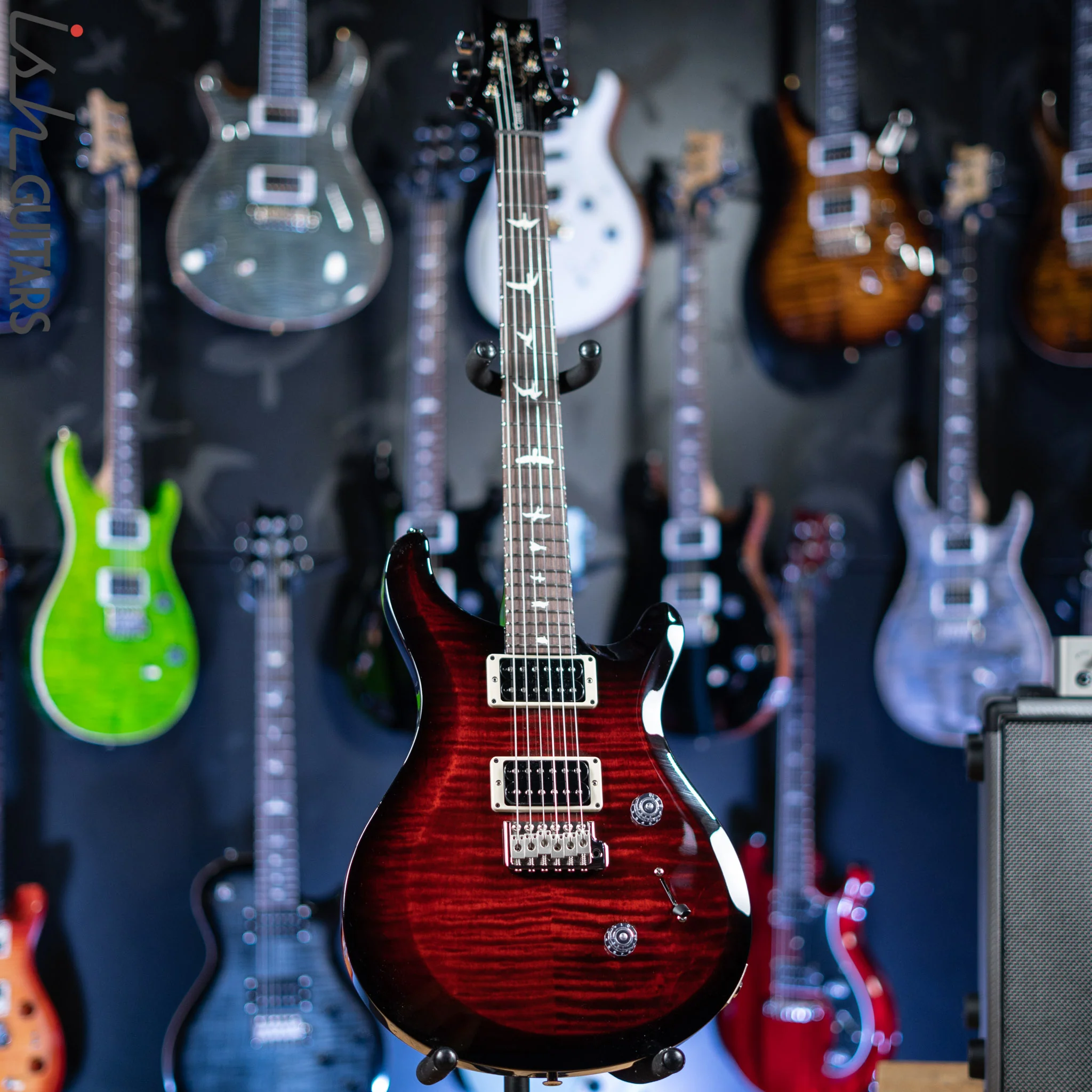 PRS S2 Custom 24 Electric Guitar Fire Red Burst - Image 2