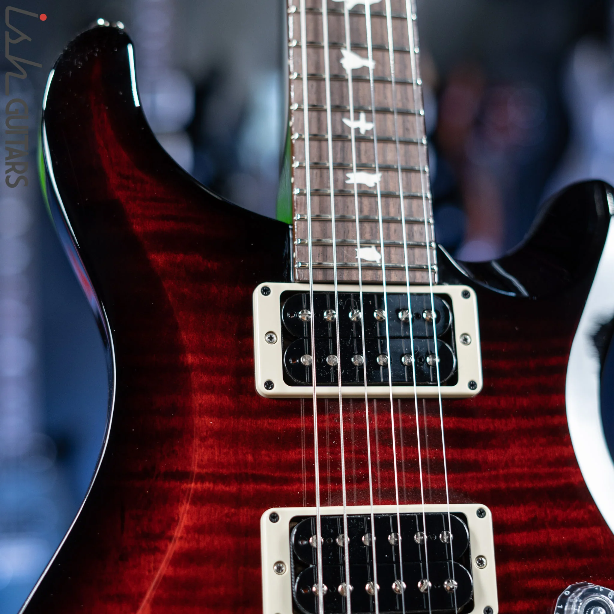 PRS S2 Custom 24 Electric Guitar Fire Red Burst - Image 3