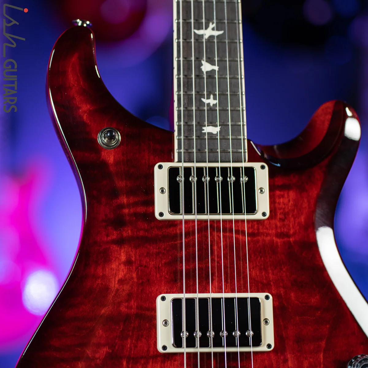 PRS S2 McCarty 594 Electric Guitar Fire Red Burst - Image 3