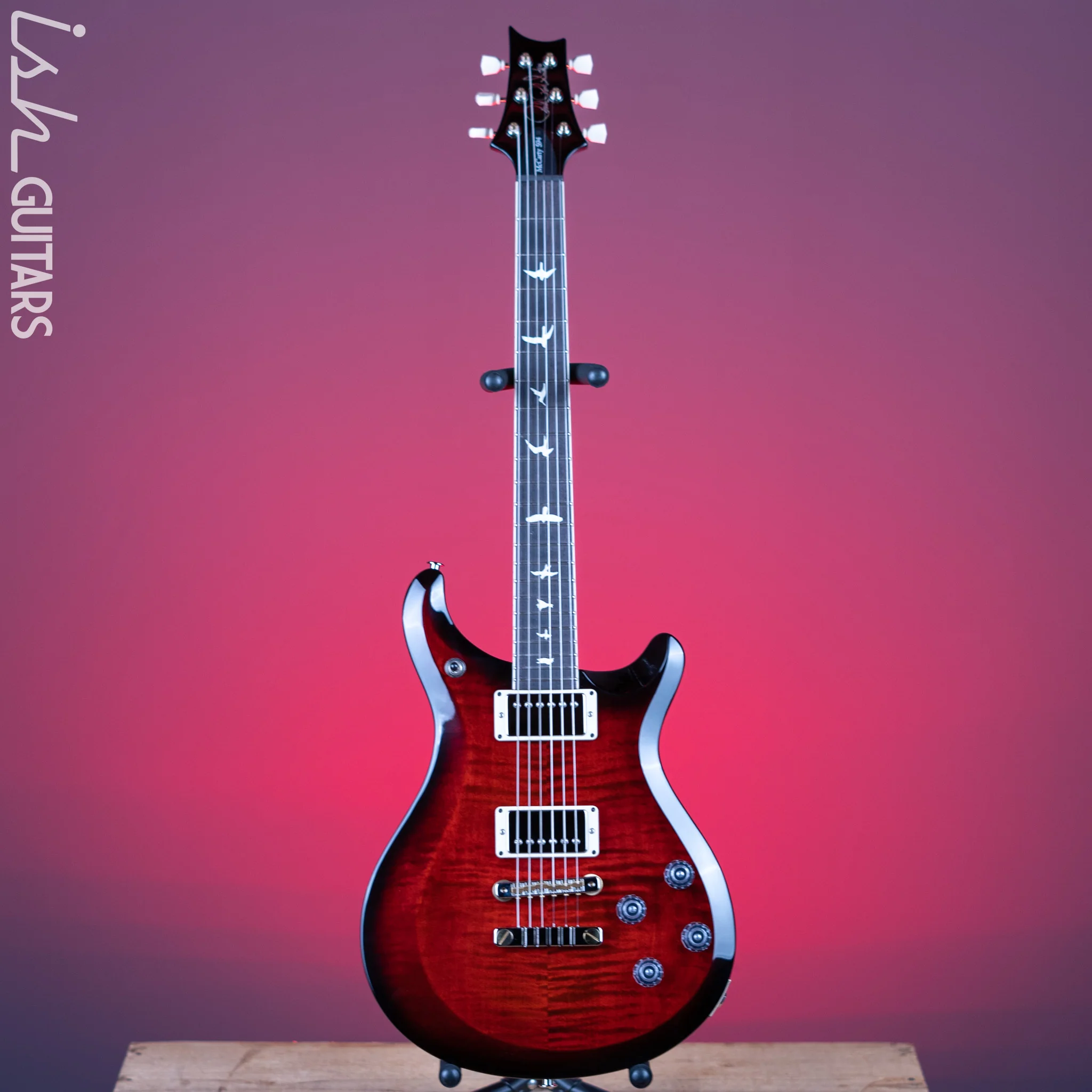 PRS S2 McCarty 594 Electric Guitar Fire Red Smoke Wrap Demo - Image 2
