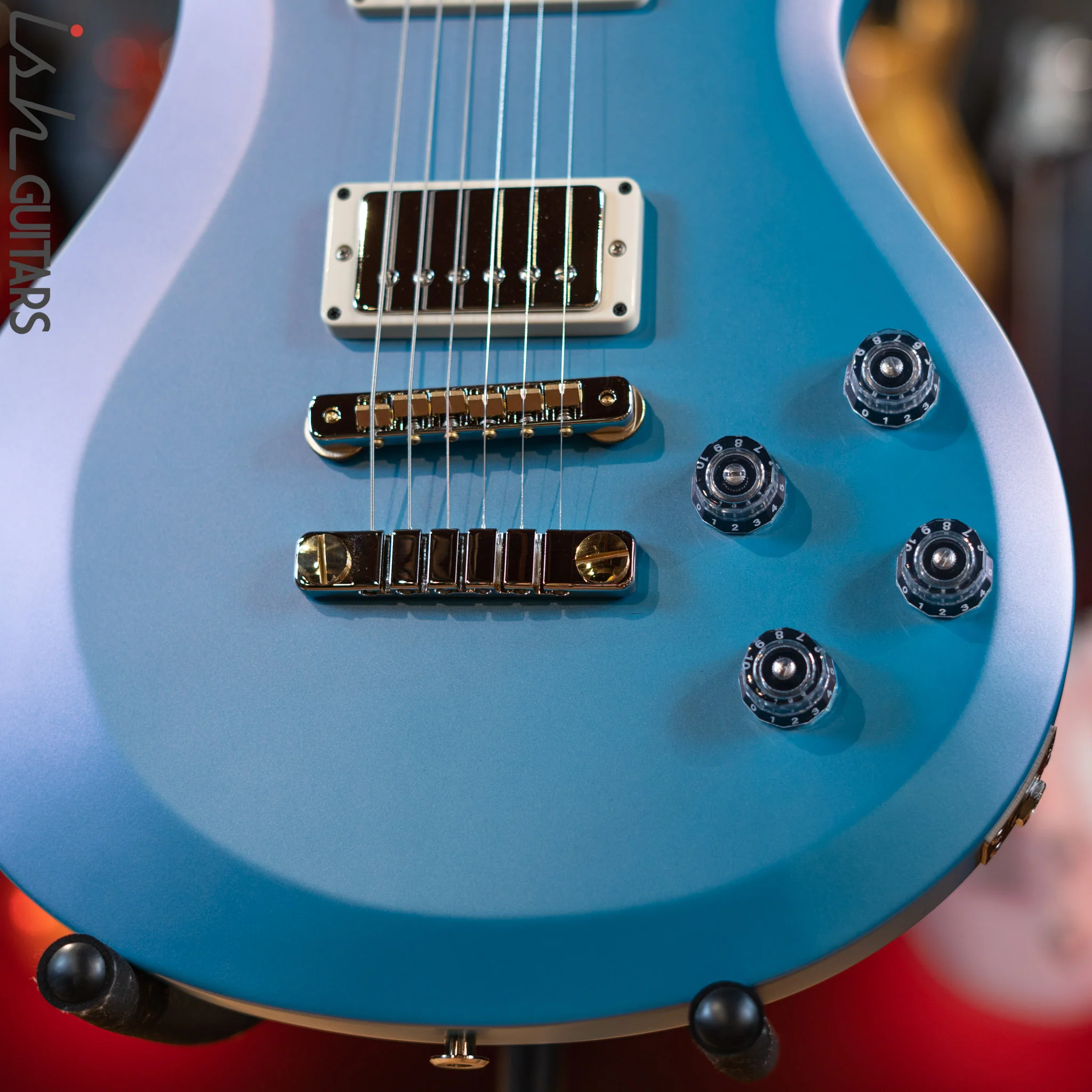 PRS S2 McCarty 594 Electric Guitar Metallic Blue Satin - Image 4