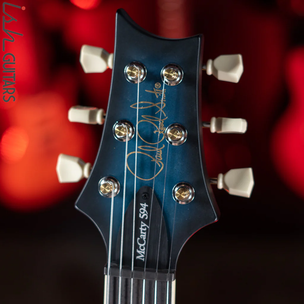 PRS S2 McCarty 594 Electric Guitar Metallic Blue w/ Black Wrap Burst Satin - Image 6