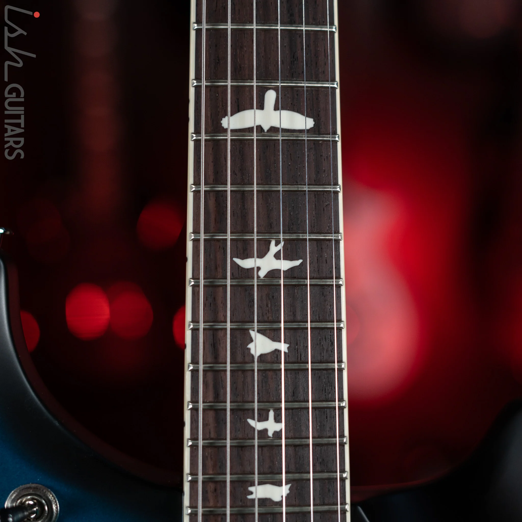 PRS S2 McCarty 594 Electric Guitar Satin Metallic Blue w/ Black Wrap Burst Demo - Image 5
