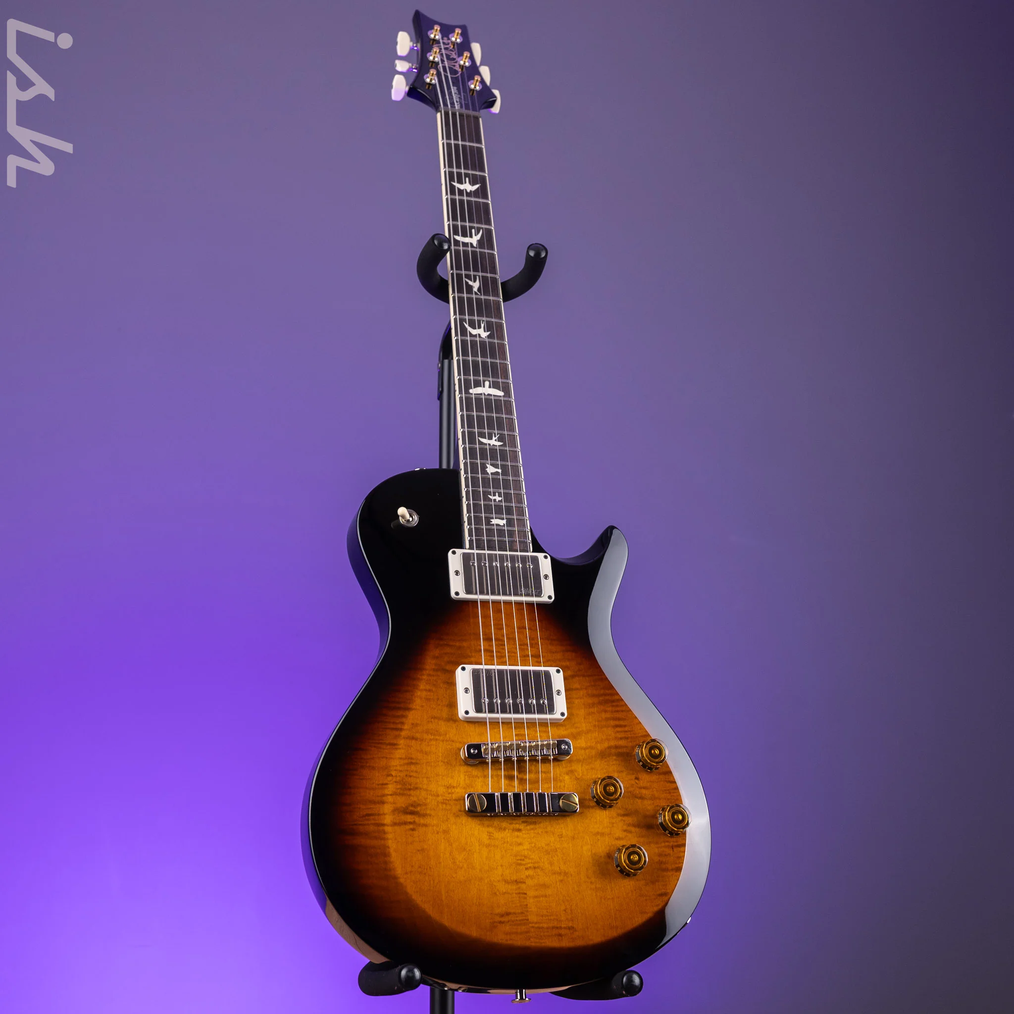 PRS S2 McCarty 594 Singlecut Electric Guitar Black Amber - Image 2