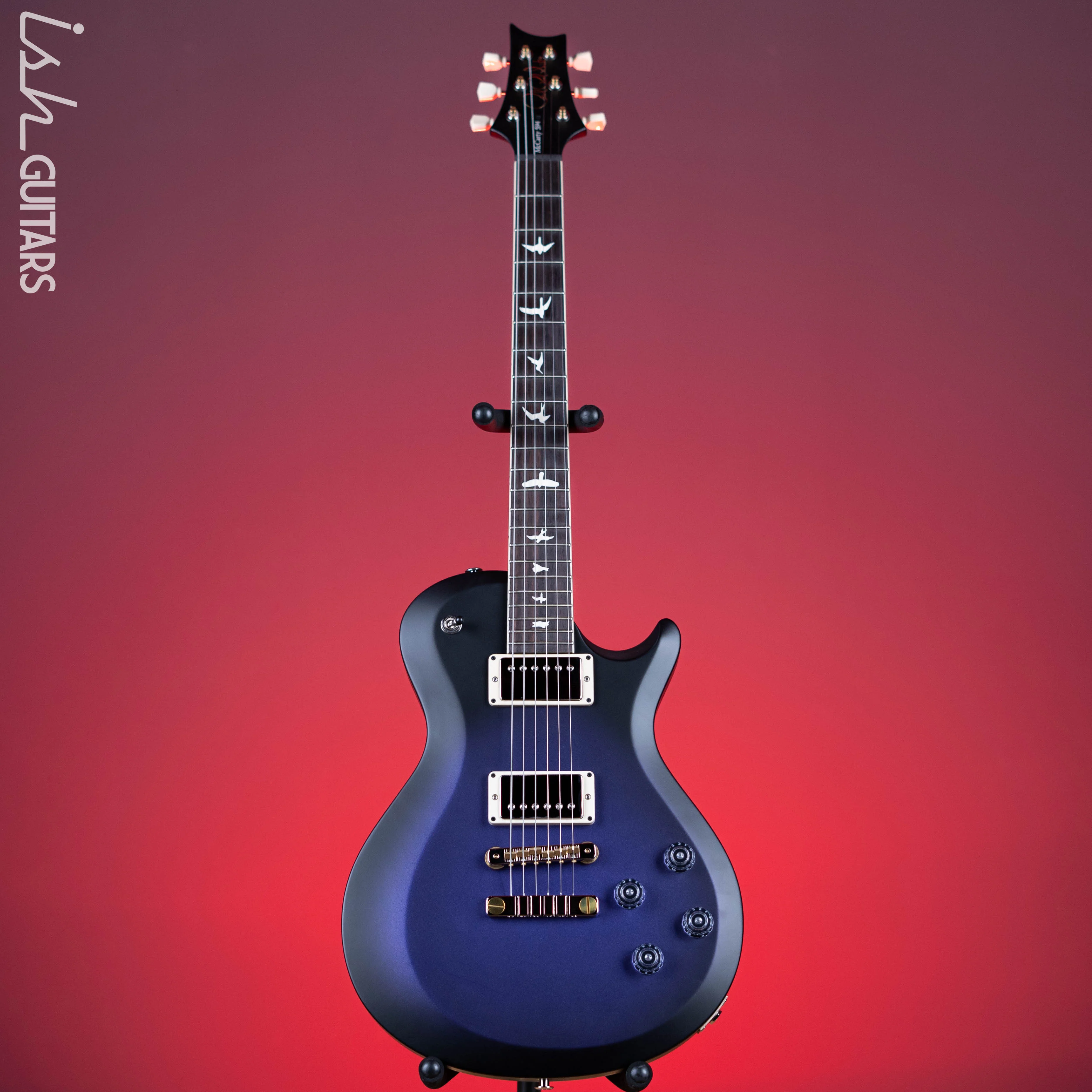 PRS S2 McCarty Singlecut 594 Metallic Purple w/ Black Burst Satin Demo - Image 2