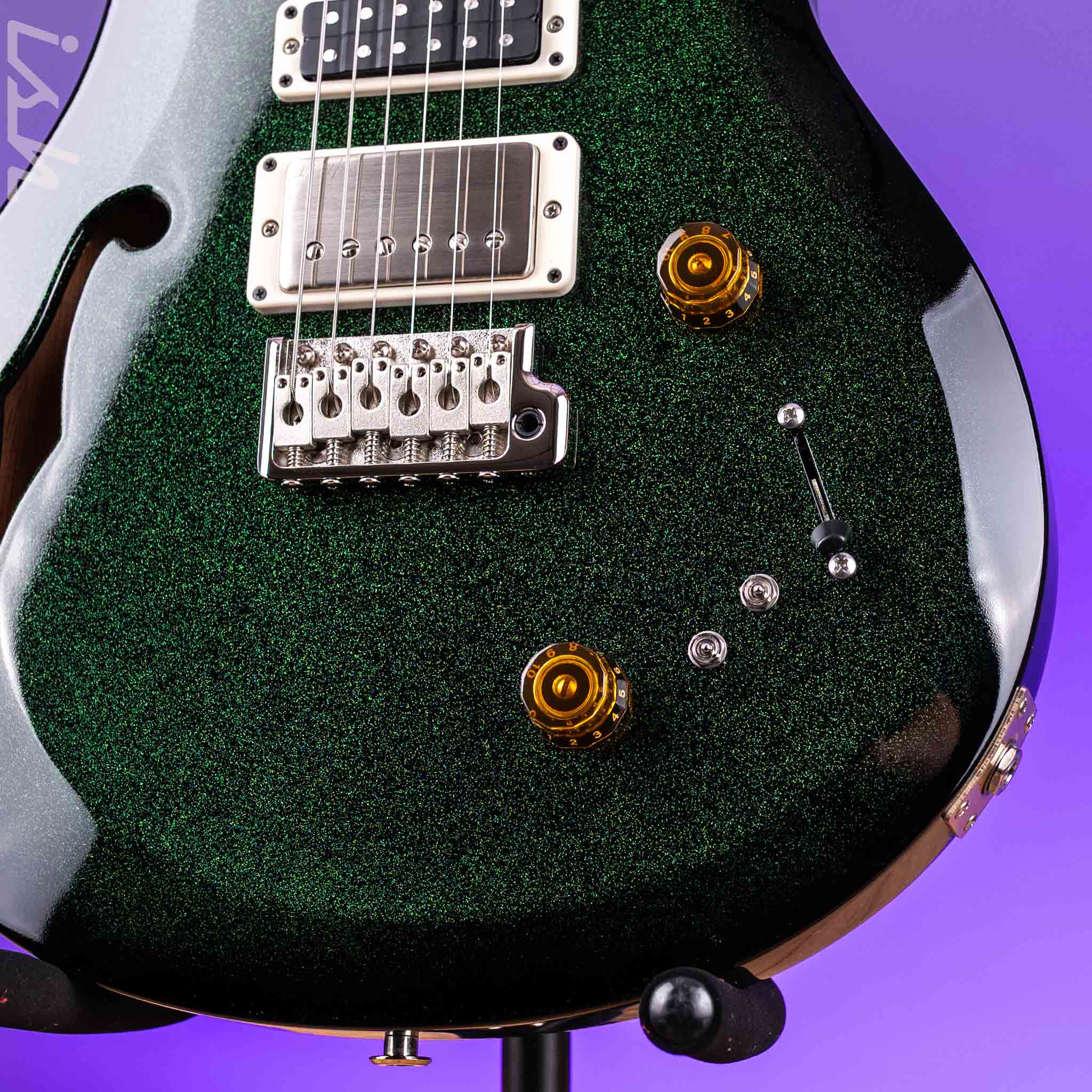 PRS S2 Special Semi-Hollow Green Sparkle Smokeburst Custom Color - Image 4