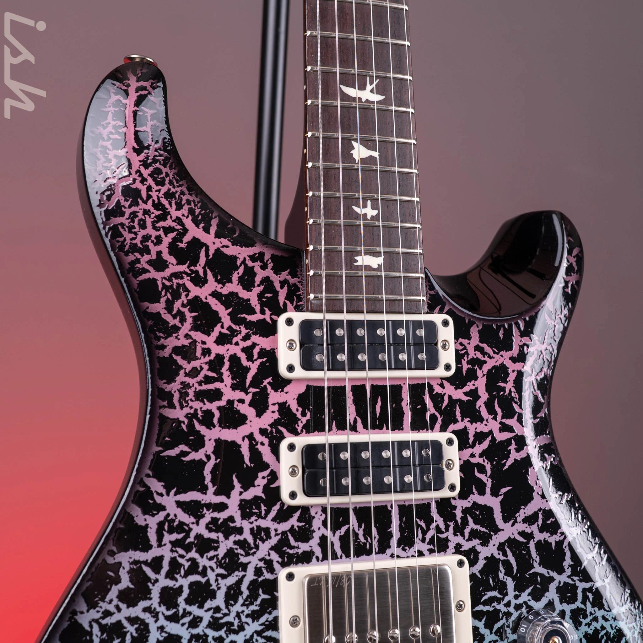 PRS S2 Studio Sprayer's Choice Miami Fade Black Crackle - Image 4