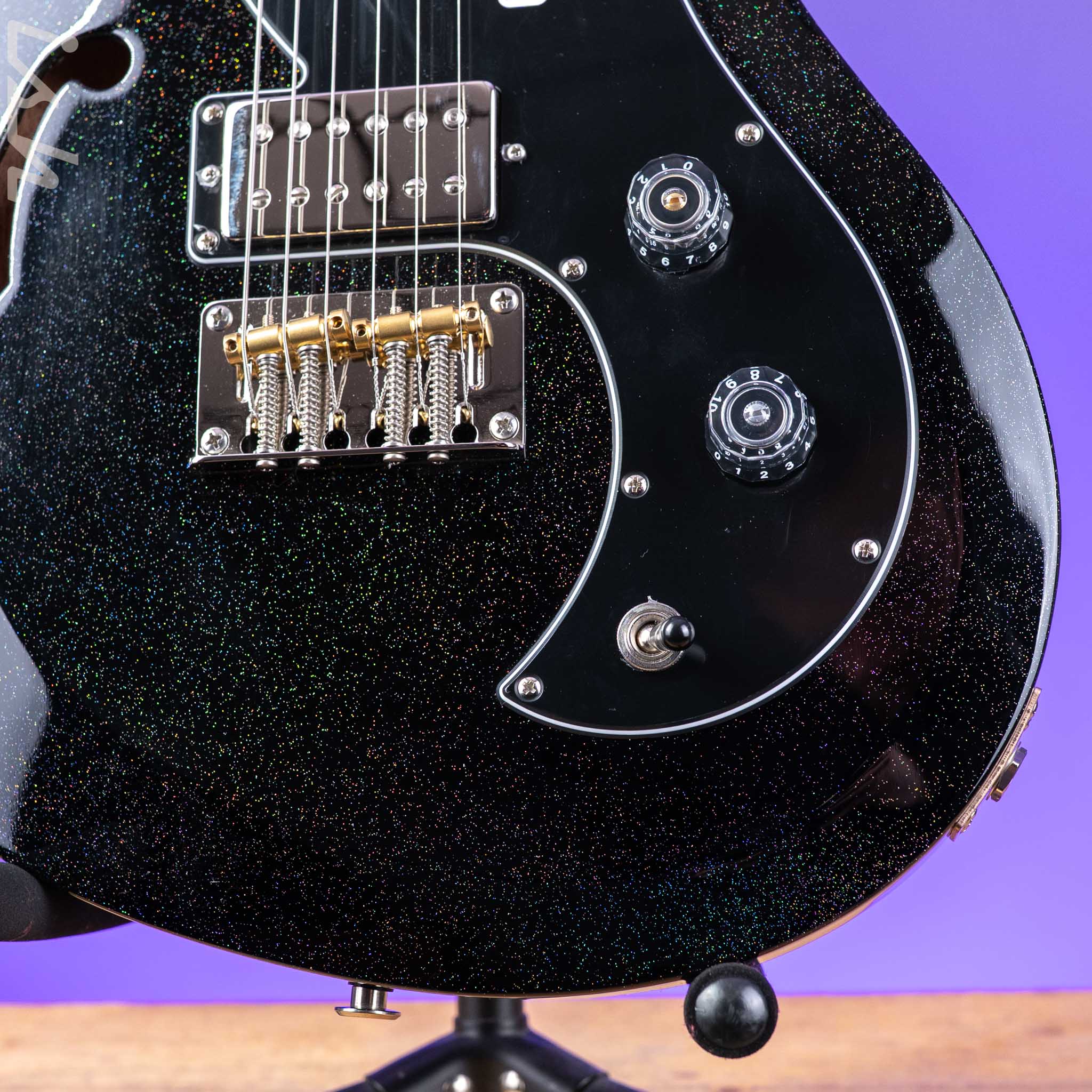 PRS S2 Vela Semi-Hollow Reclaimed Black Rainbow Hollowflake Limited Edition - Image 4