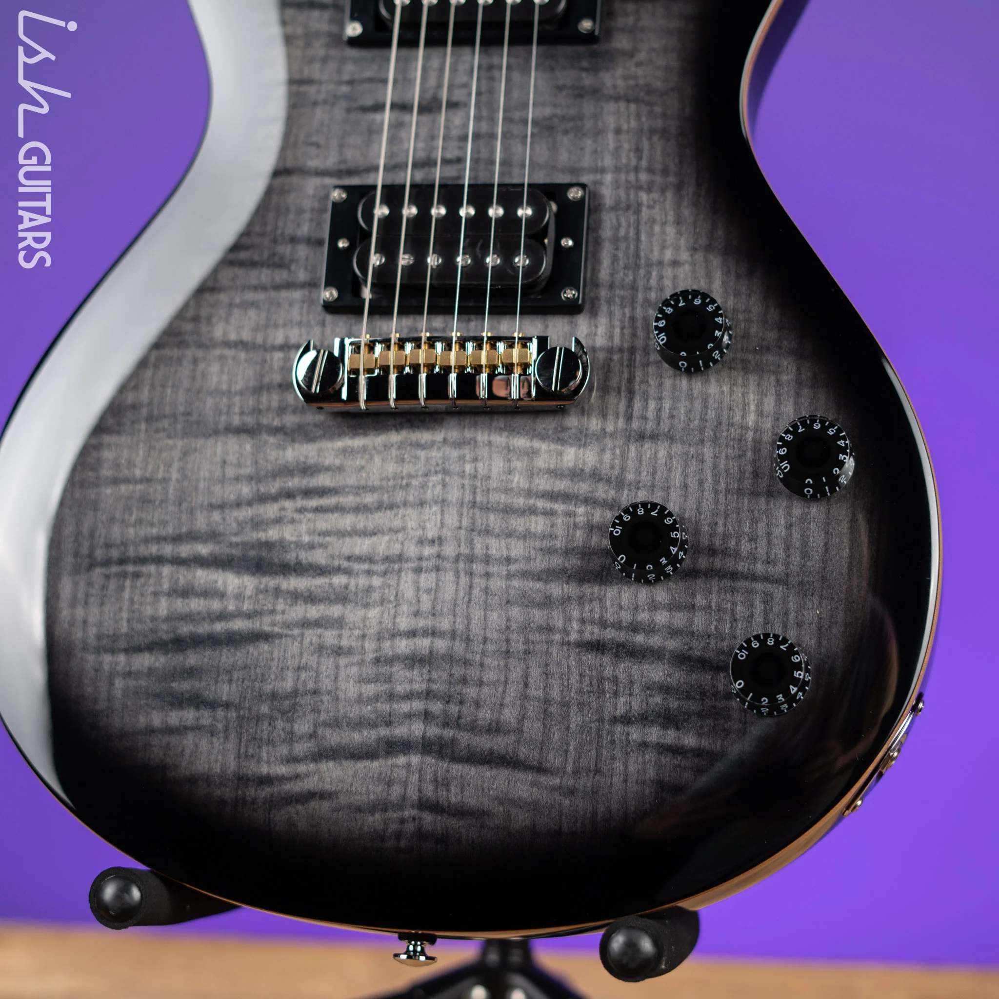 PRS SE 245 Electric Guitar Charcoal Burst - Image 4