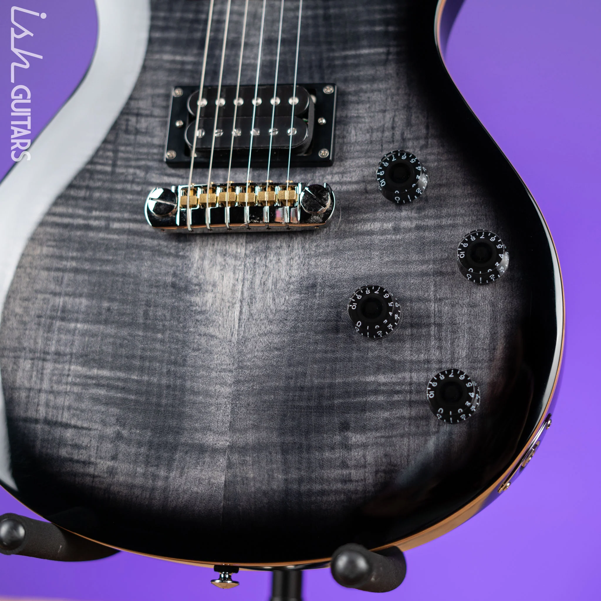 PRS SE 245 Electric Guitar Charcoal Burst - Image 4