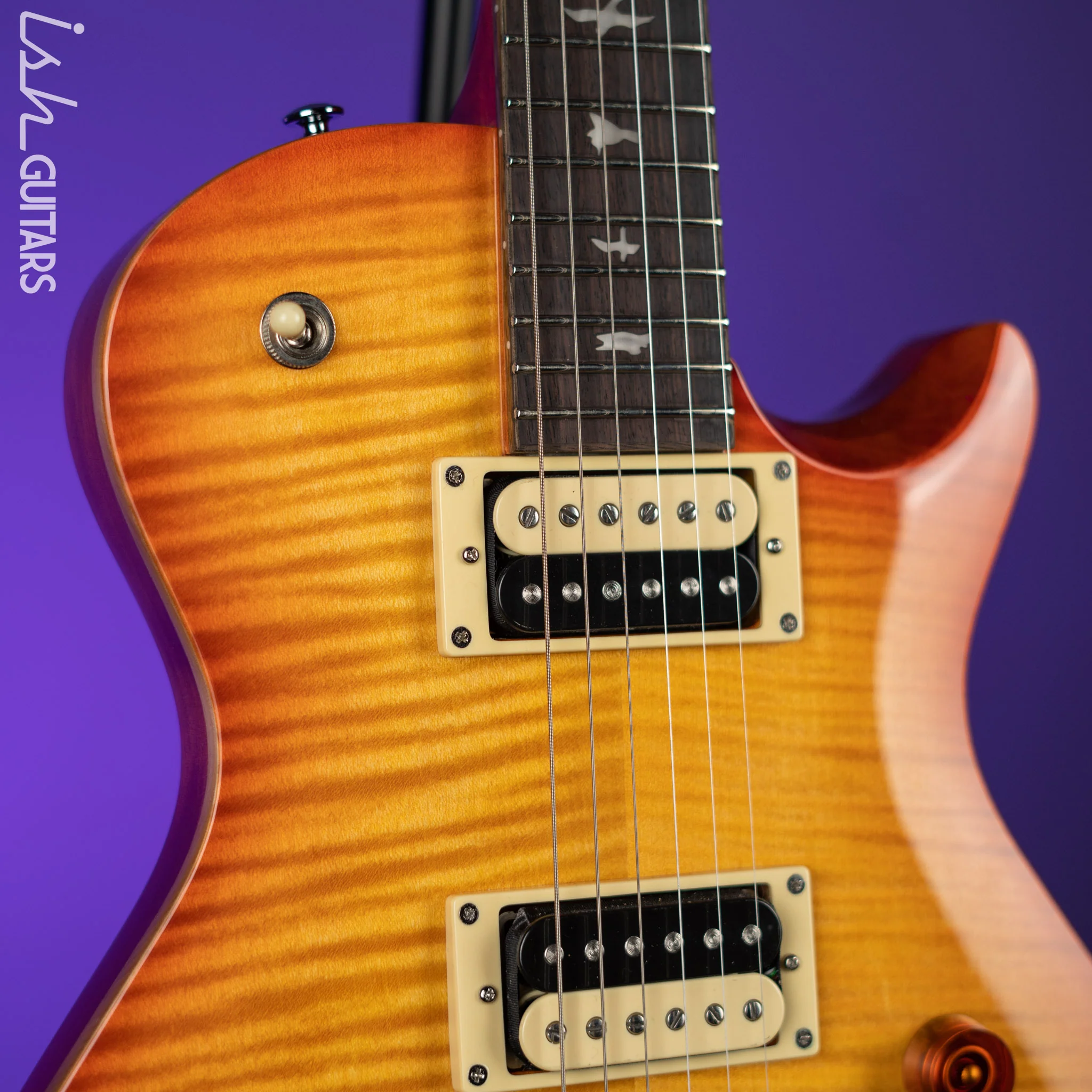 PRS SE 245 Singlecut Electric Guitar Vintage Sunburst - Image 3