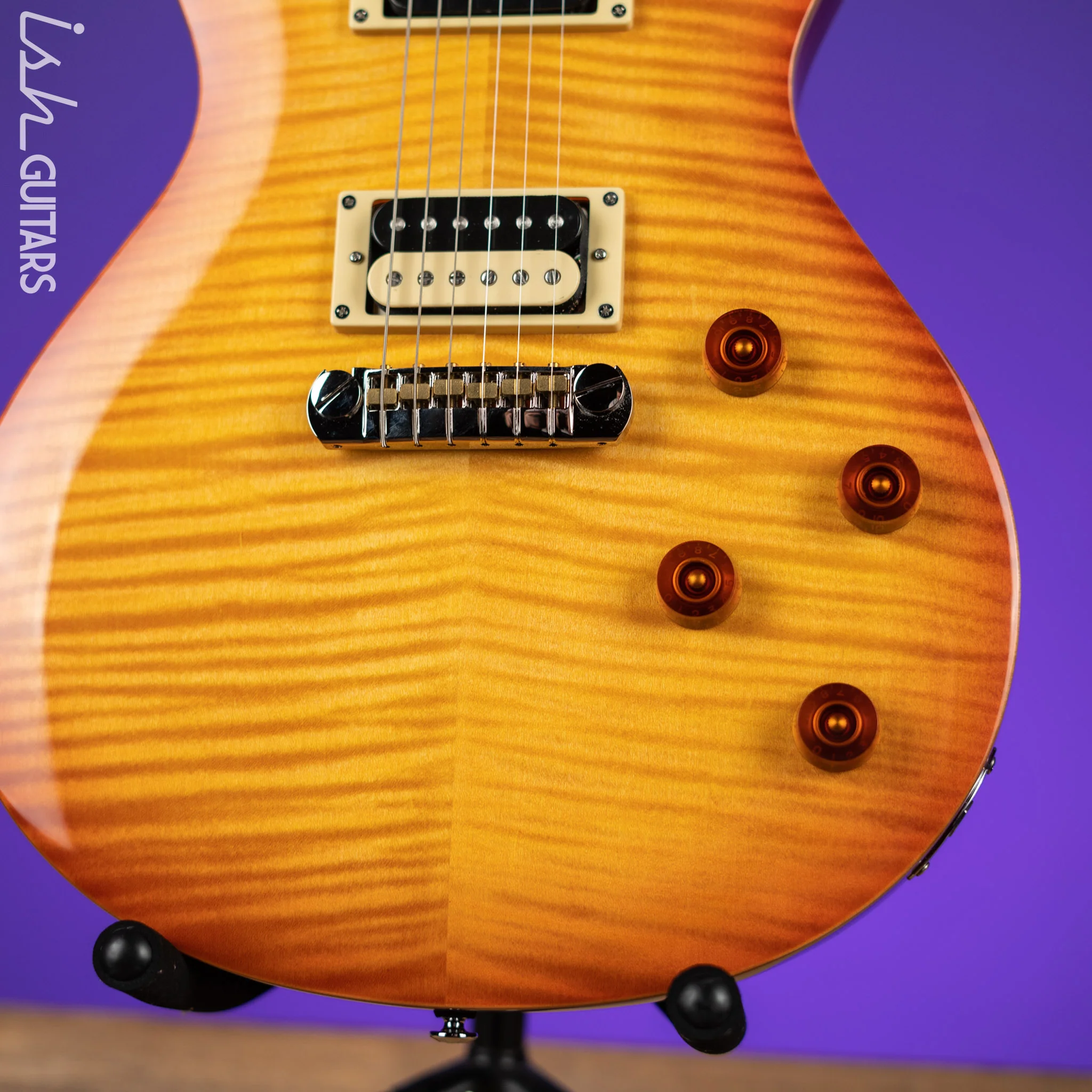 PRS SE 245 Singlecut Electric Guitar Vintage Sunburst - Image 4