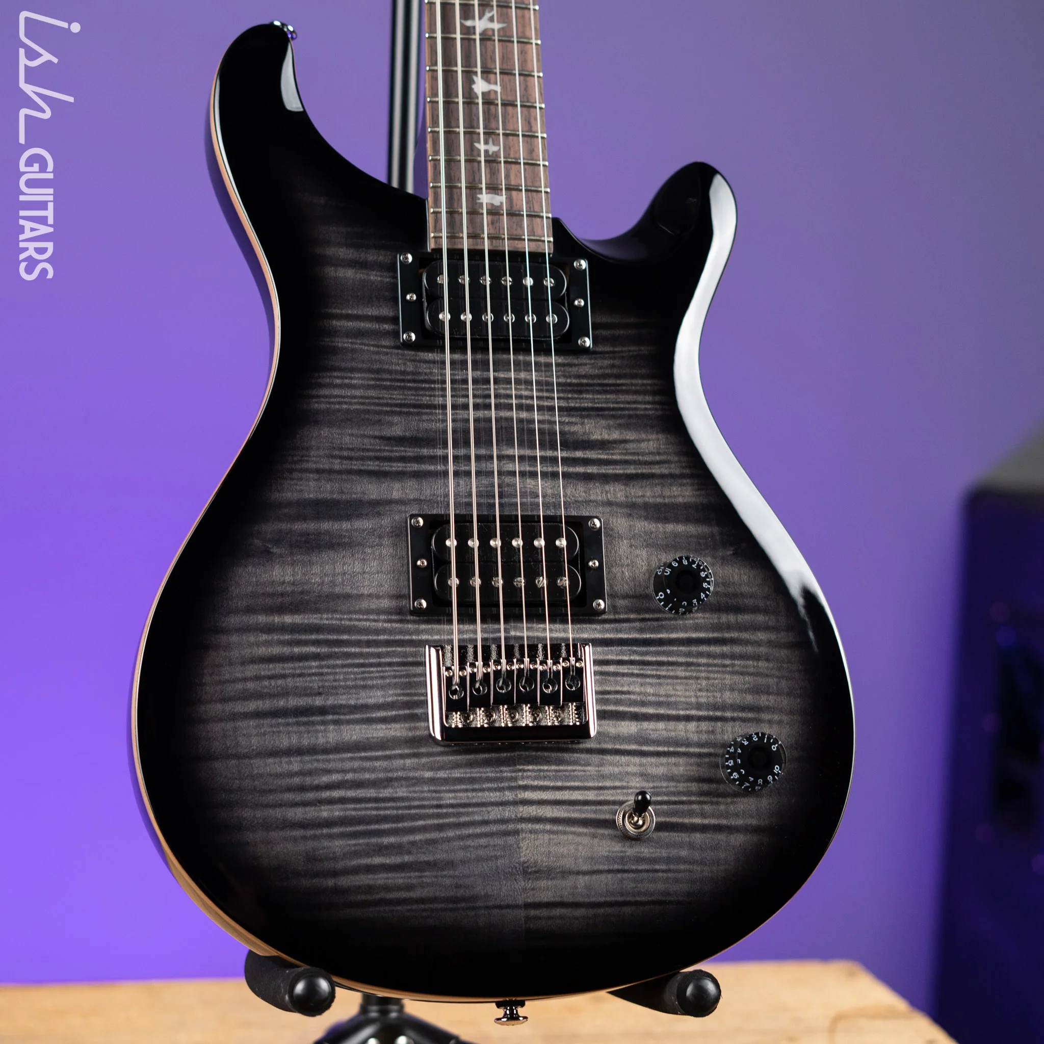 PRS SE 277 Baritone Electric Guitar Charcoal Burst