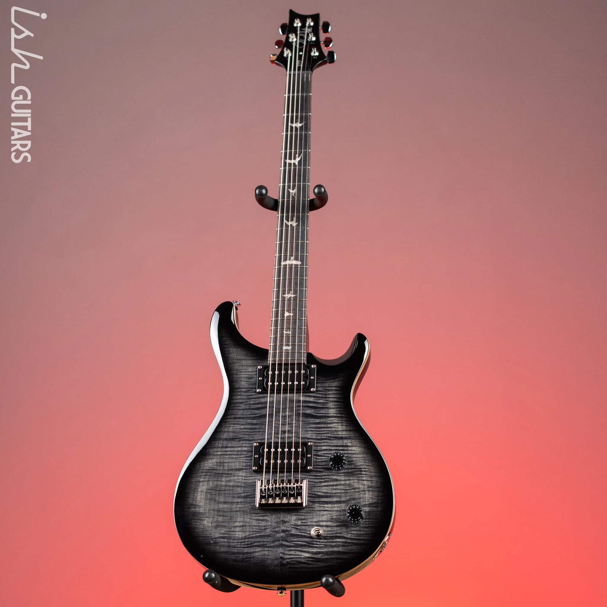 PRS SE 277 Baritone Electric Guitar Charcoal Burst - Image 2