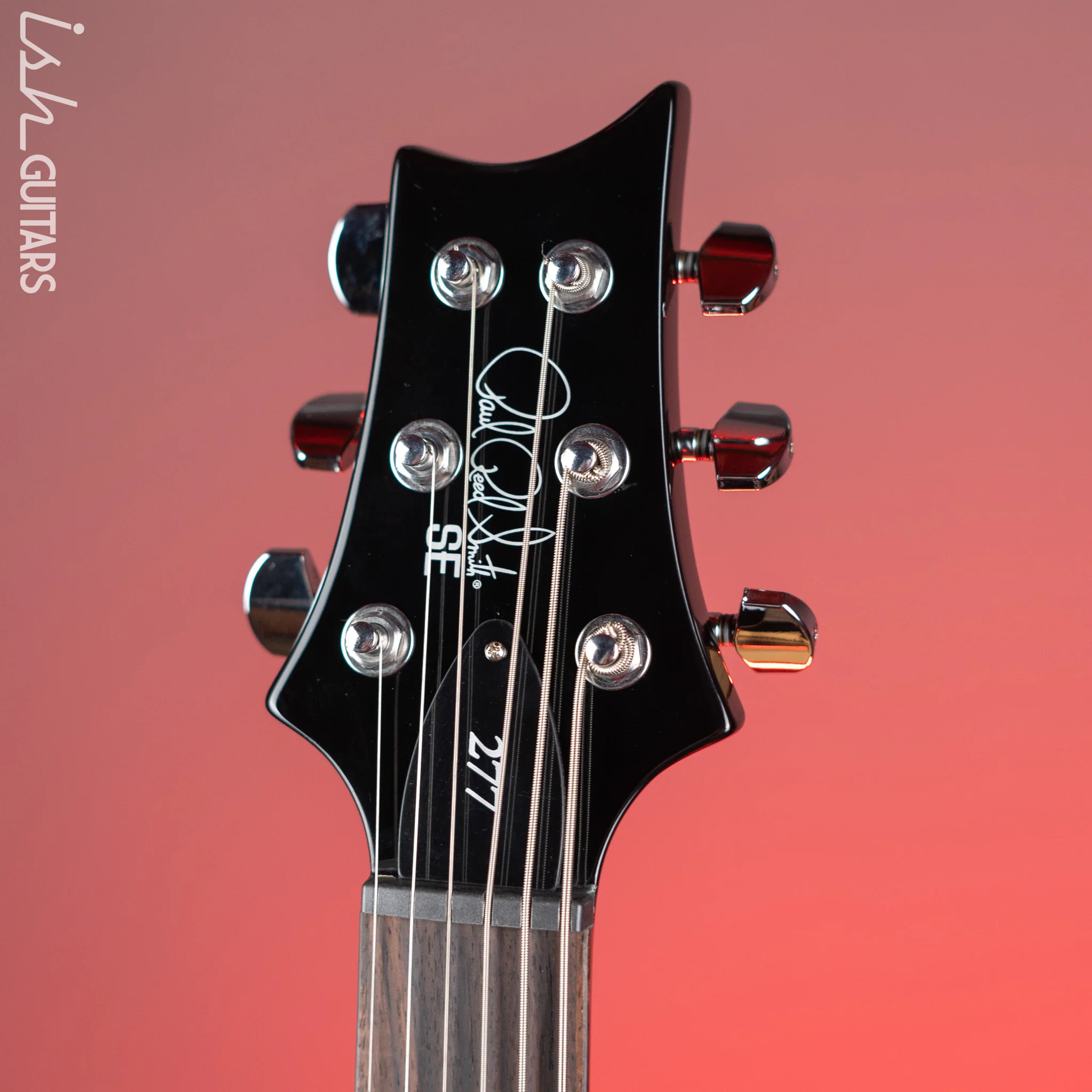PRS SE 277 Baritone Left Handed Electric Guitar Charcoal Burst - Image 5