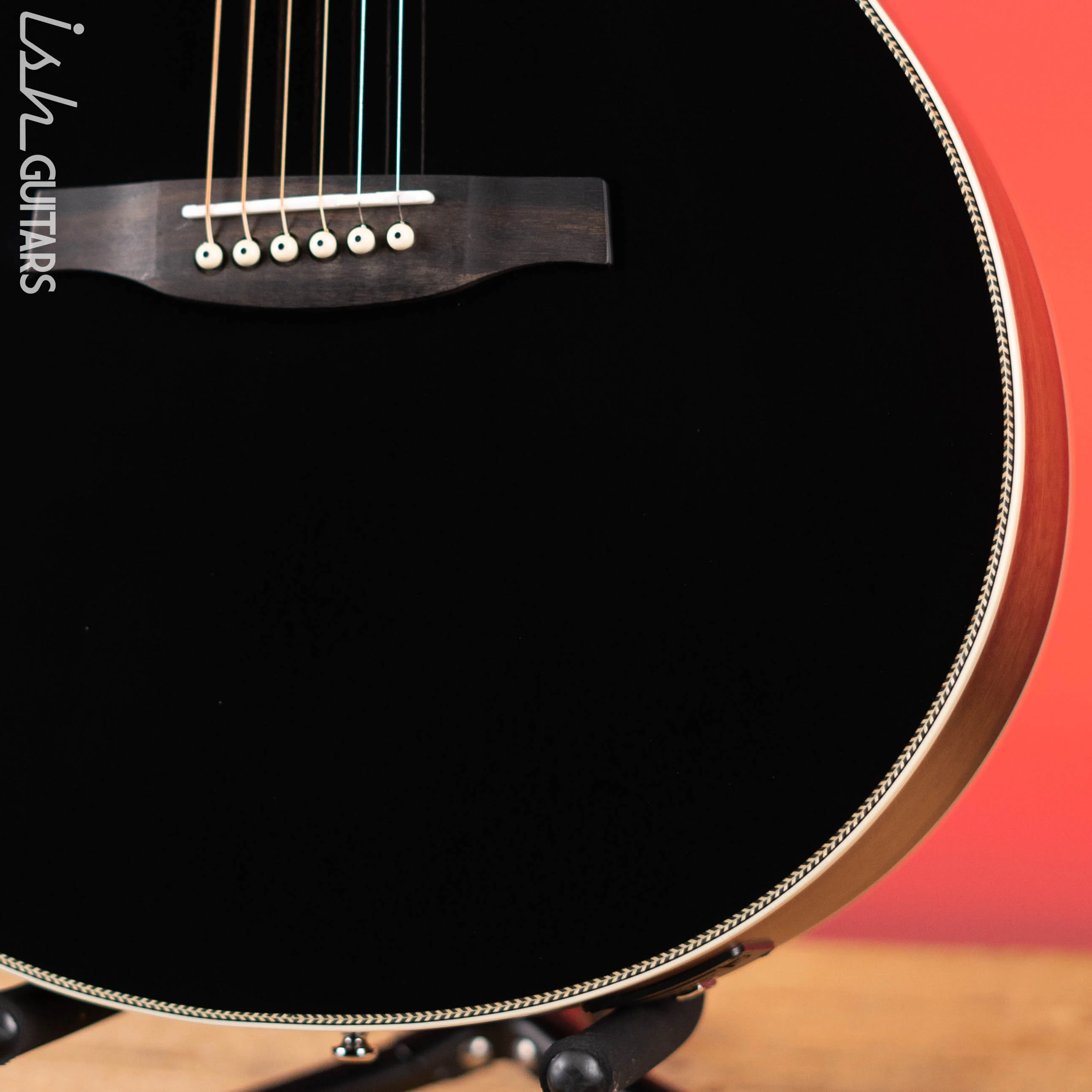 PRS SE A20E Angelus Gloss Black Top Acoustic Guitar - Image 4
