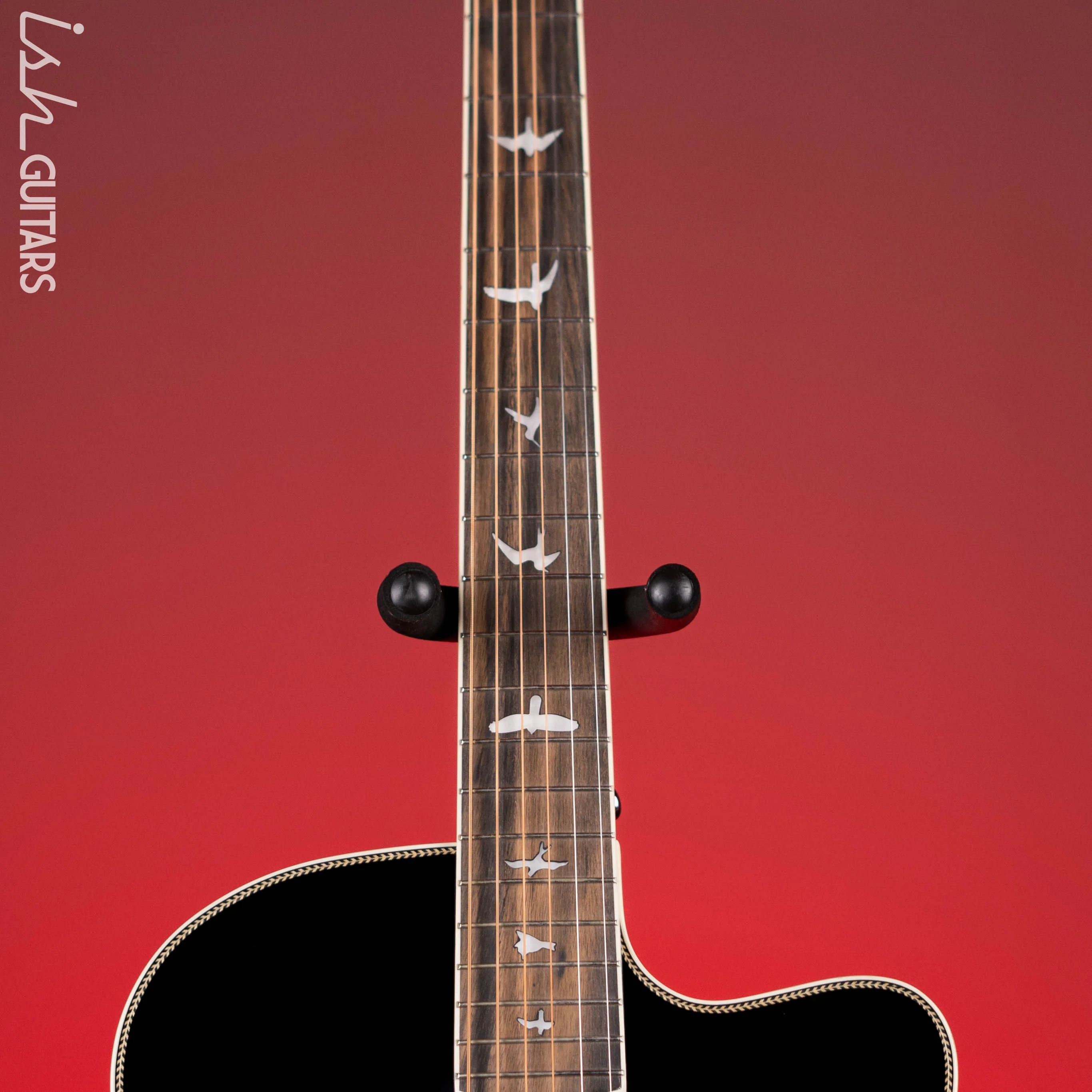 PRS SE A20E Angelus Gloss Black Top Acoustic Guitar - Image 6
