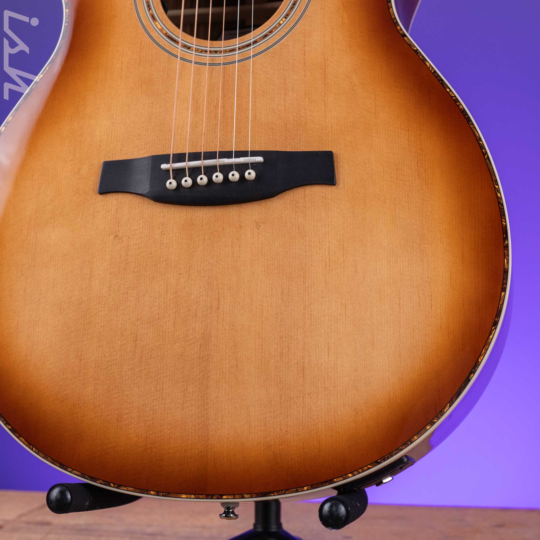 PRS SE A40 Angelus Acoustic-Electric Guitar Tobacco Sunburst - Image 4
