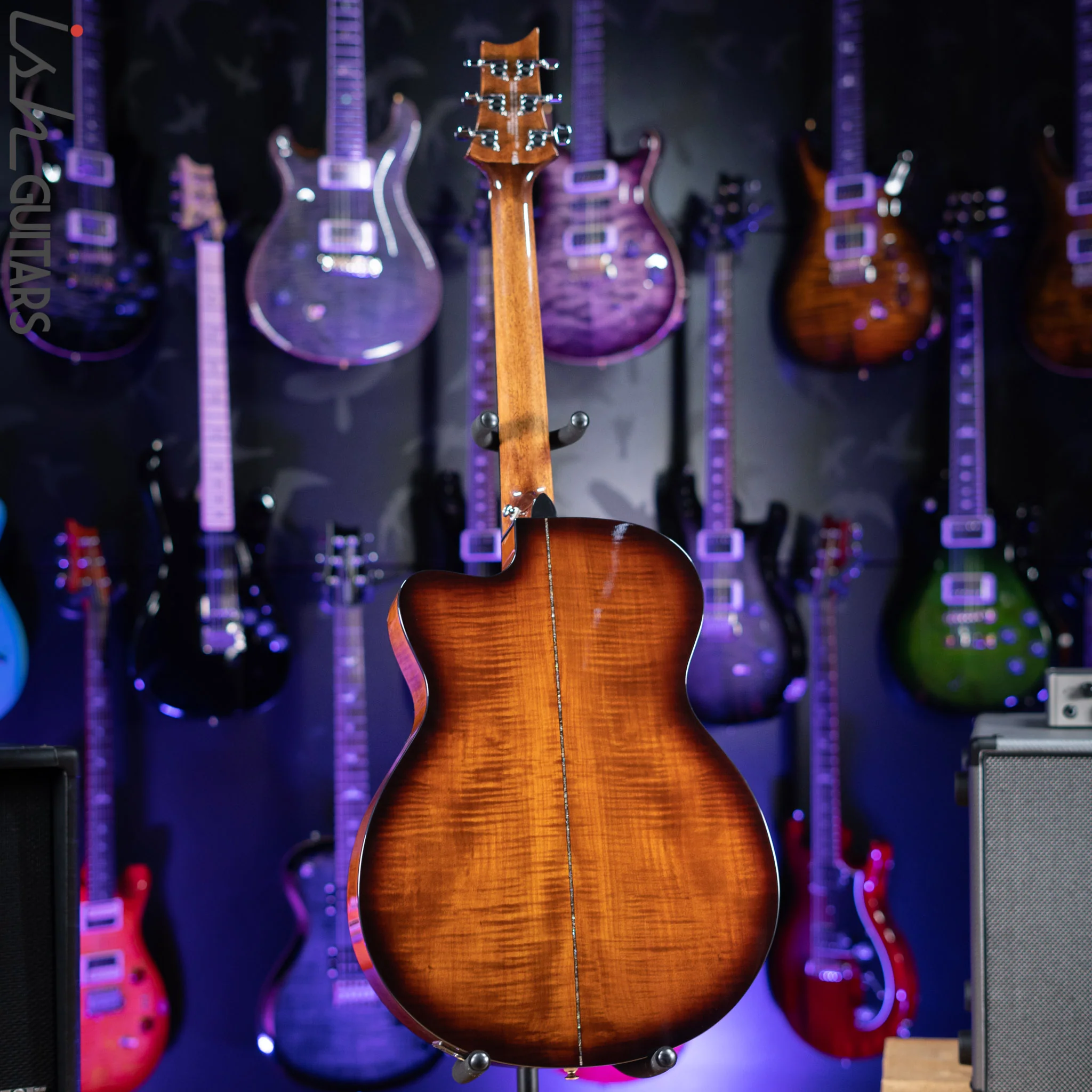 PRS SE A50E Angelus Acoustic-Electric Guitar Black Gold - Image 8
