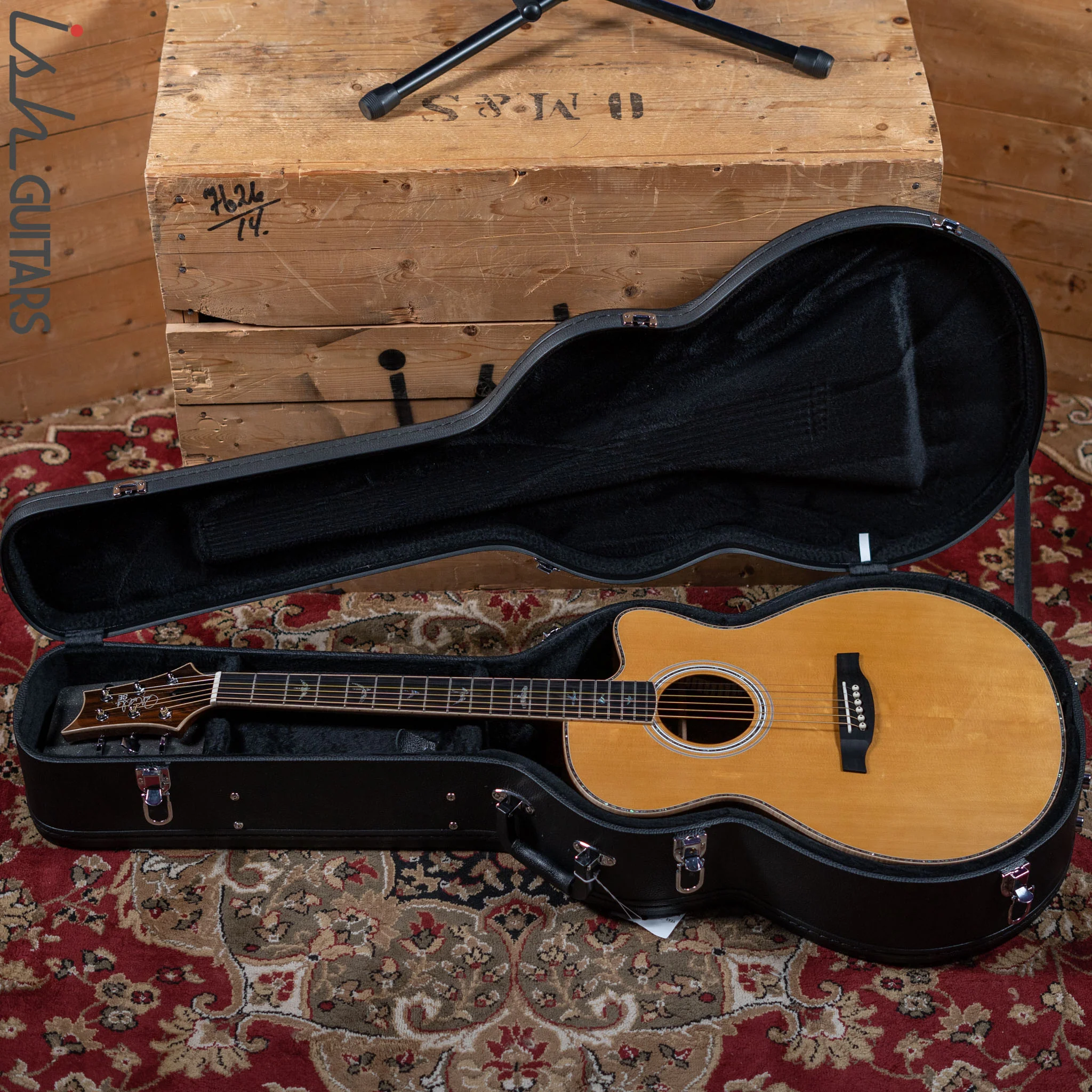 PRS SE A60E Angelus Acoustic Electric Guitar Ziricote Demo - Image 12