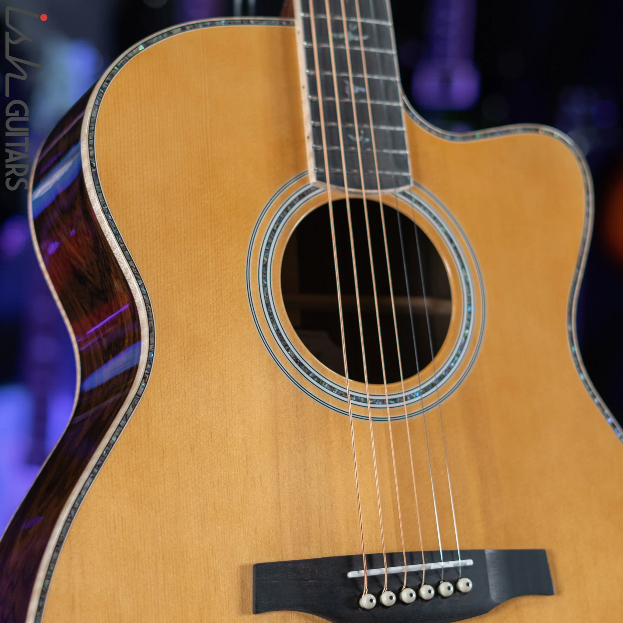 PRS SE A60E Angelus Acoustic Electric Guitar Ziricote Demo - Image 4