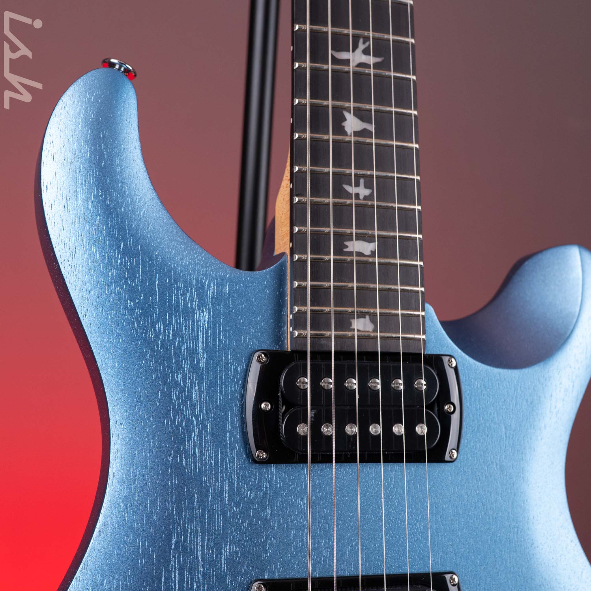 PRS SE CE 24 Standard Stoptail Satin Ice Blue Metallic - Image 4