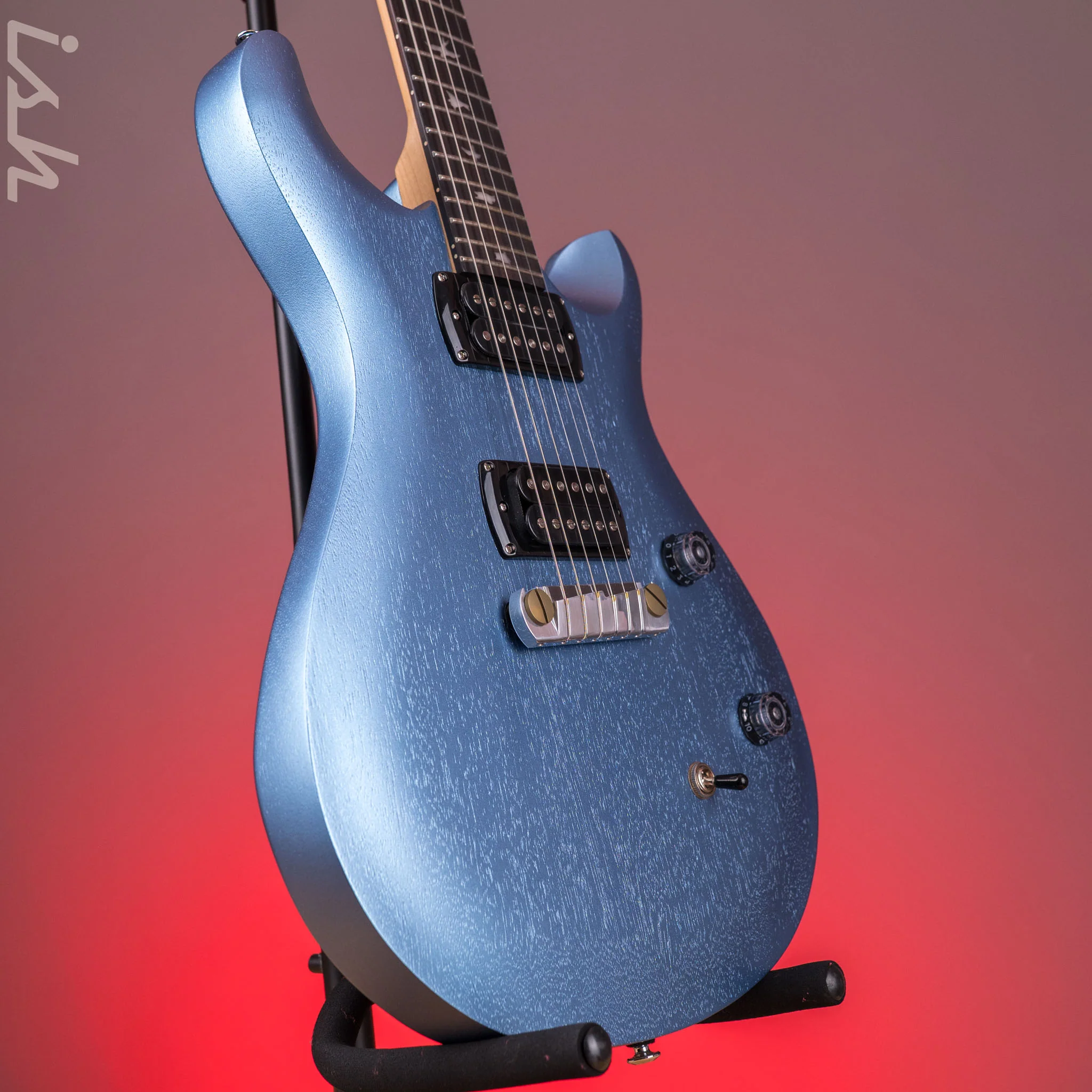 PRS SE CE 24 Standard Stoptail Satin Ice Blue Metallic - Image 3