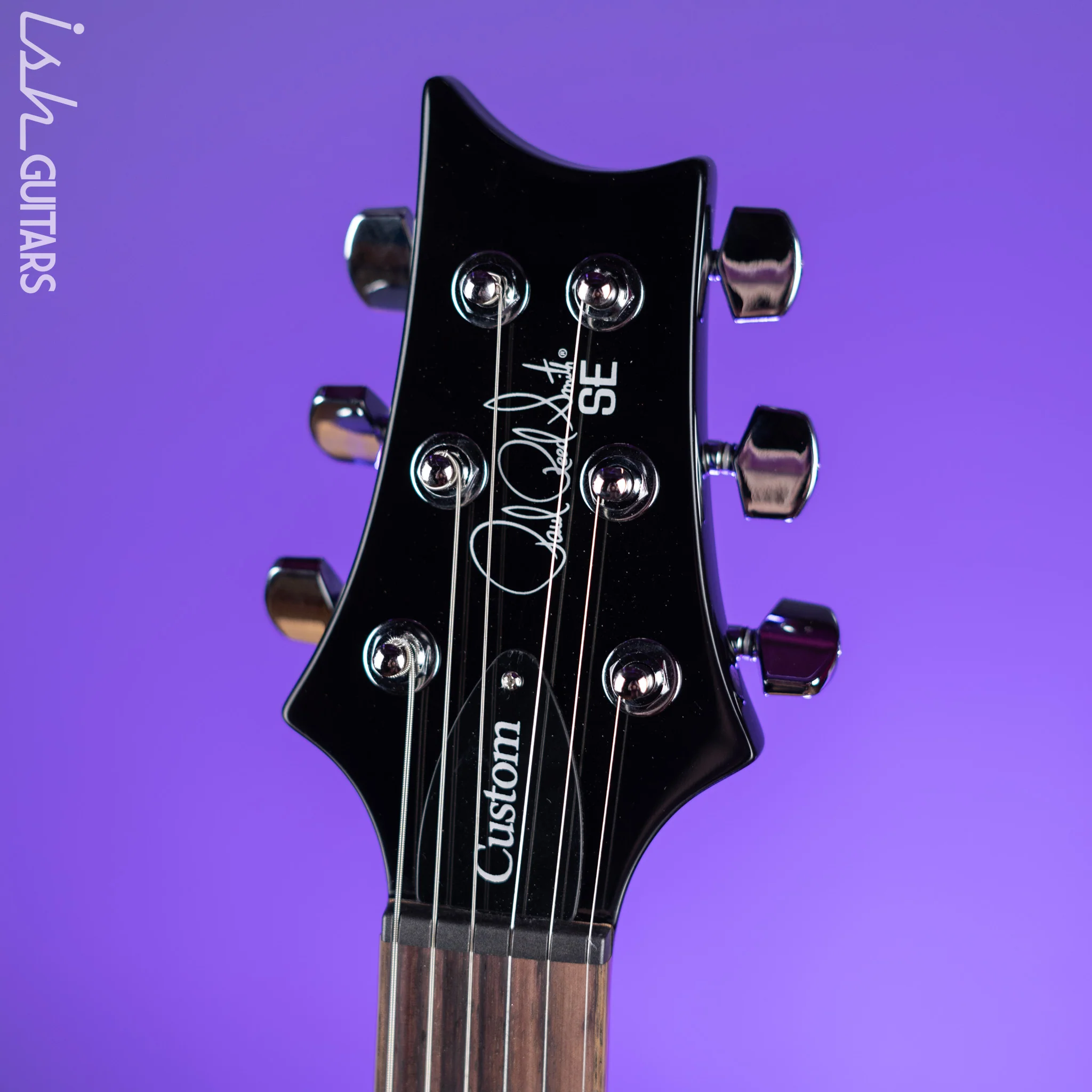PRS SE Custom 22 Semi-Hollow Black Gold Sunburst - Image 5