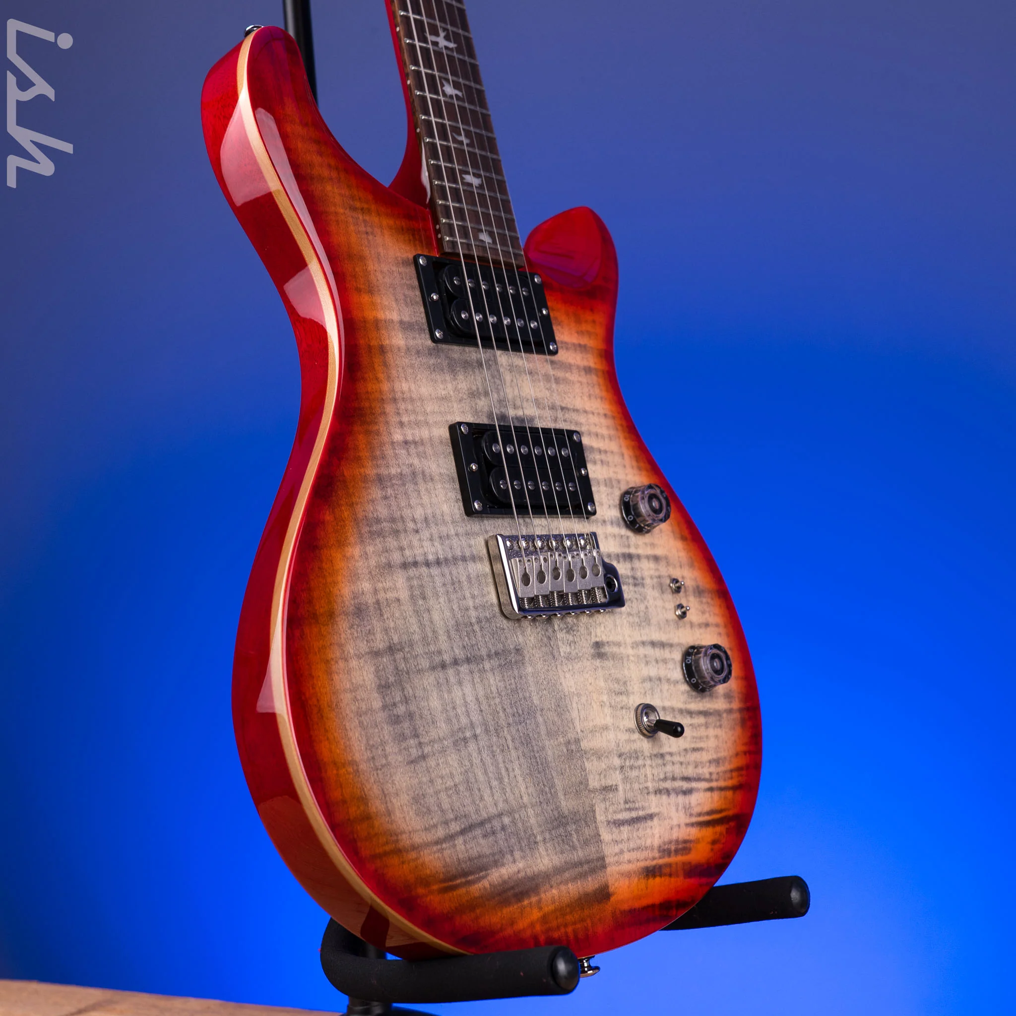 PRS SE Custom 24-08 Charcoal Cherry Burst - Image 3