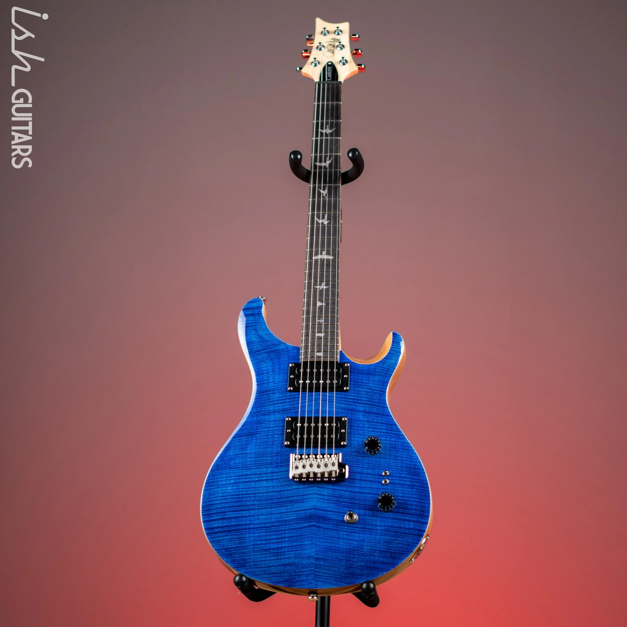 PRS SE Custom 24-08 Electric Guitar Faded Blue - Image 2