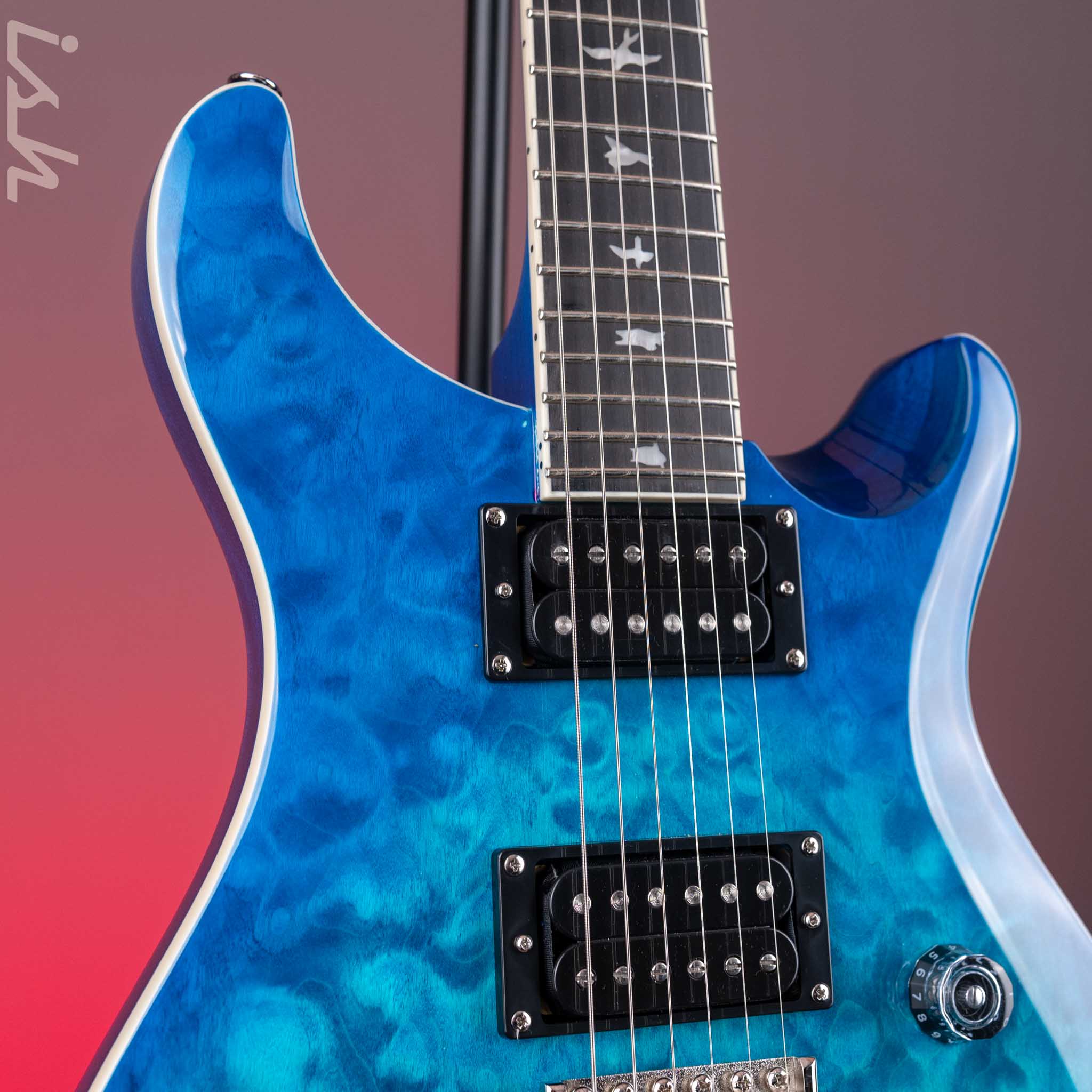 PRS SE Custom 24-08 Electric Guitar Quilt Lake Blue *2025 Release!* Demo - Image 4