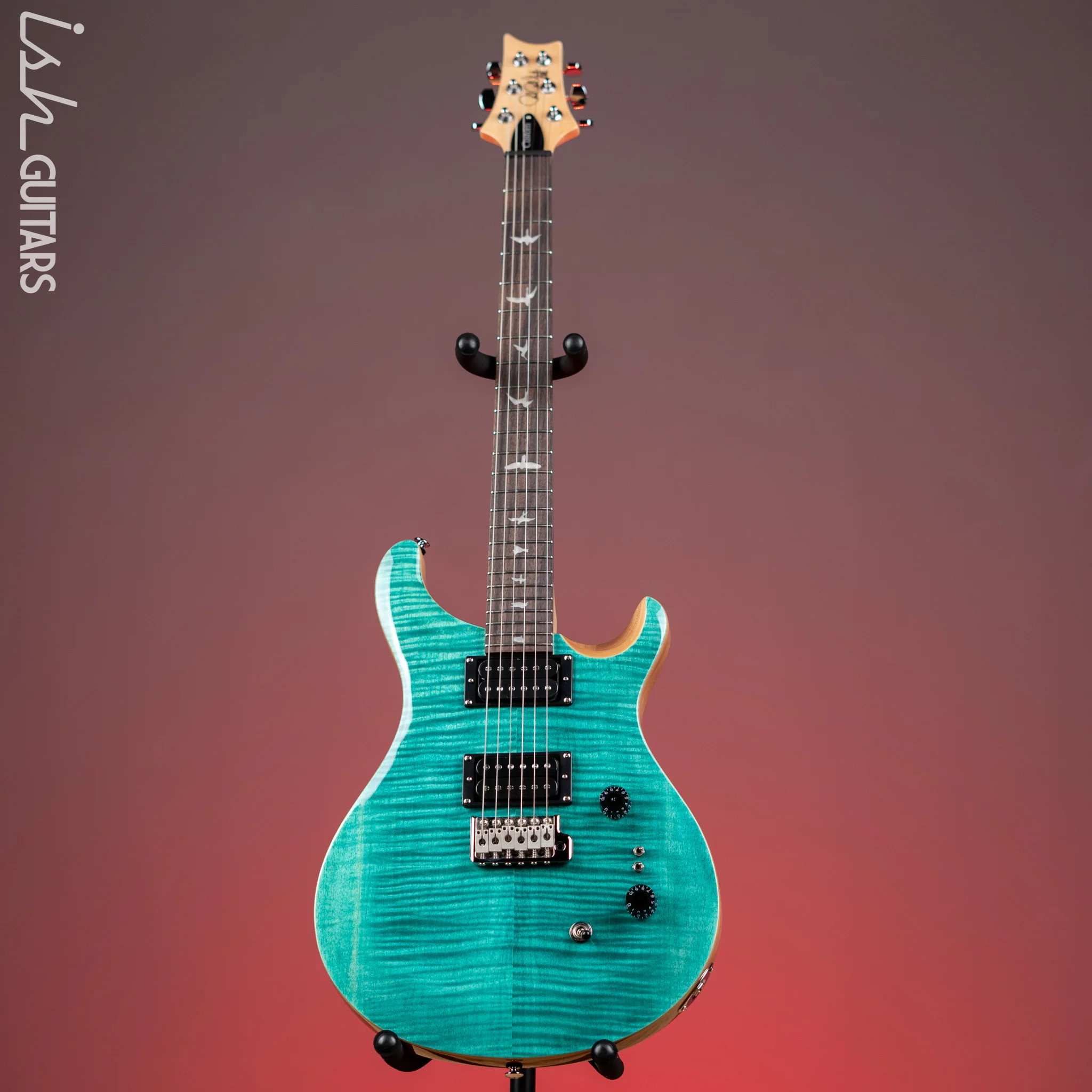 PRS SE Custom 24-08 Electric Guitar Turquoise - Image 2