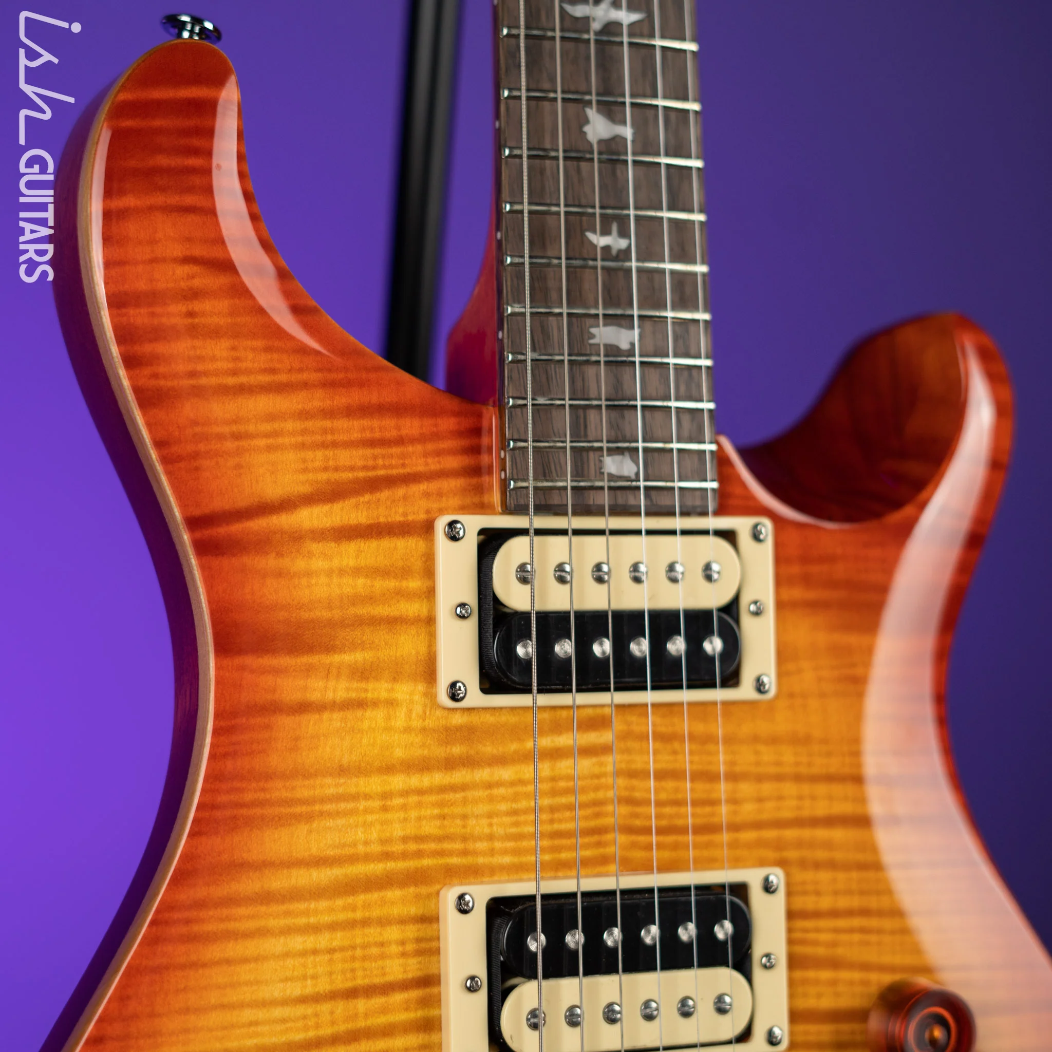PRS SE Custom 24-08 Electric Guitar Vintage Sunburst - Image 3