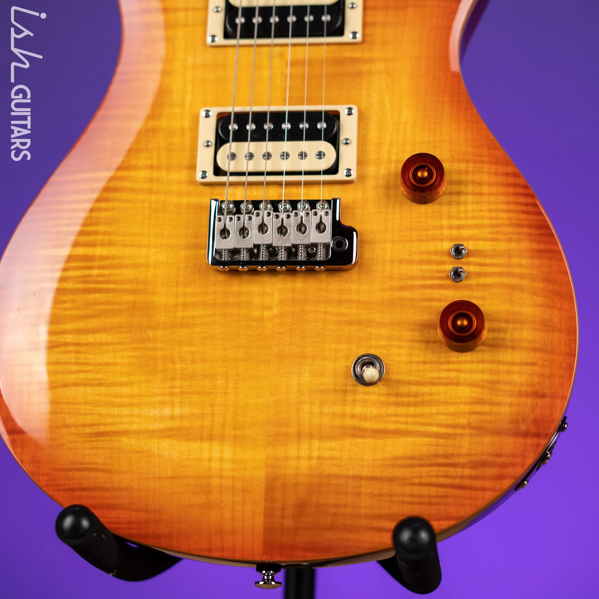 PRS SE Custom 24-08 Electric Guitar Vintage Sunburst - Image 4