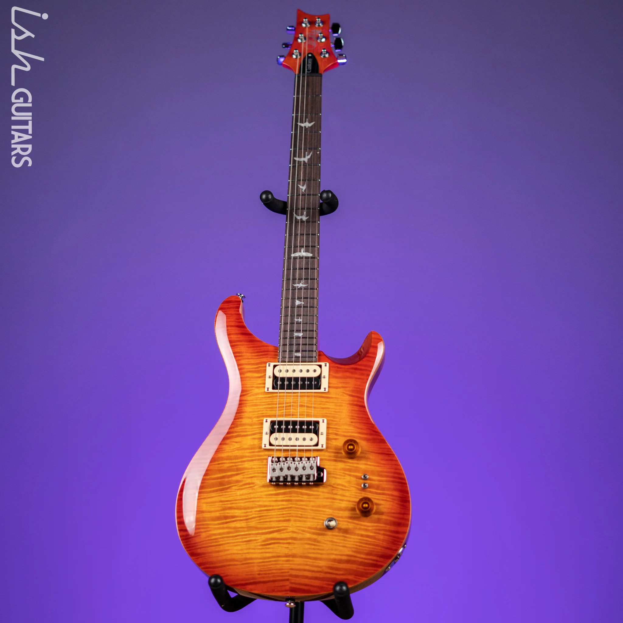 PRS SE Custom 24-08 Electric Guitar Vintage Sunburst - Image 2