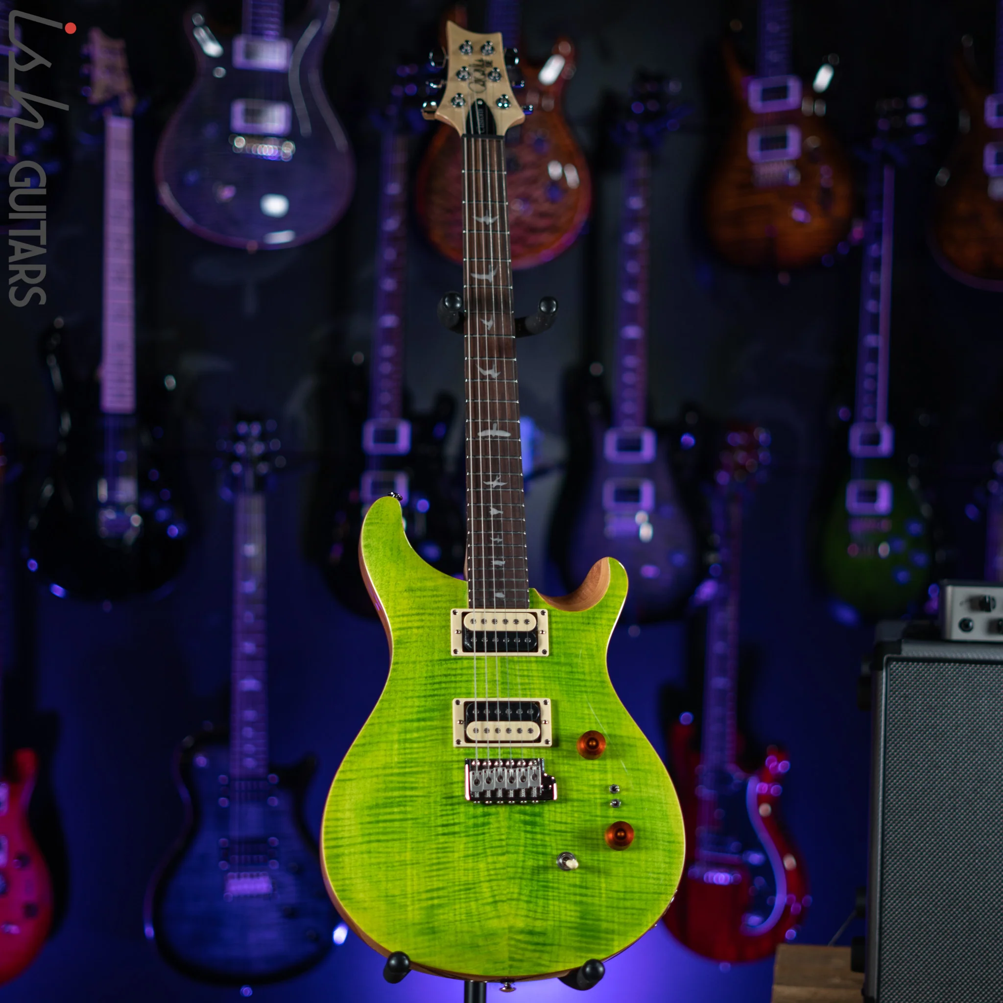 PRS SE Custom 24-08 Eriza Verde Electric Guitar - Image 2