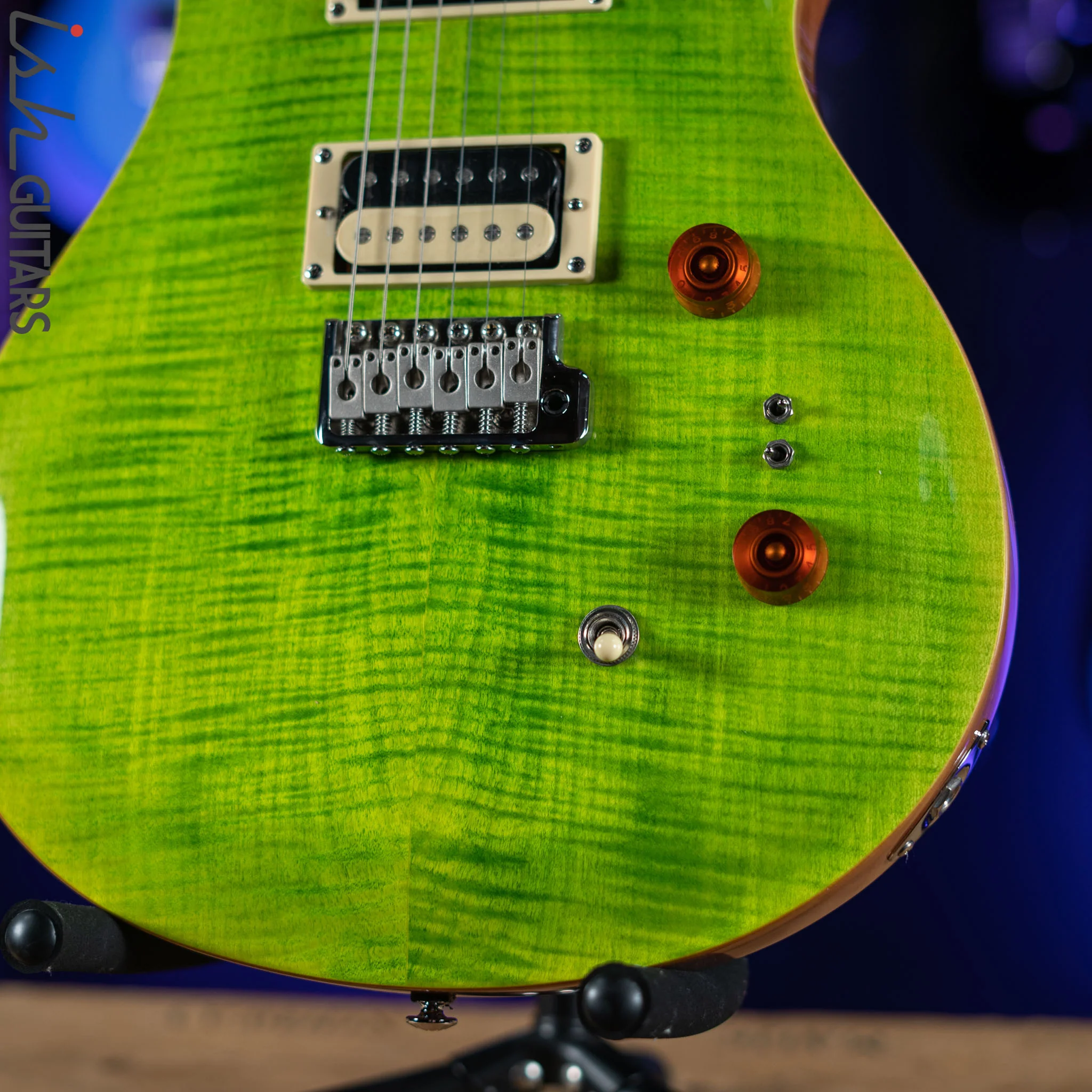 PRS SE Custom 24-08 Eriza Verde Electric Guitar - Image 4