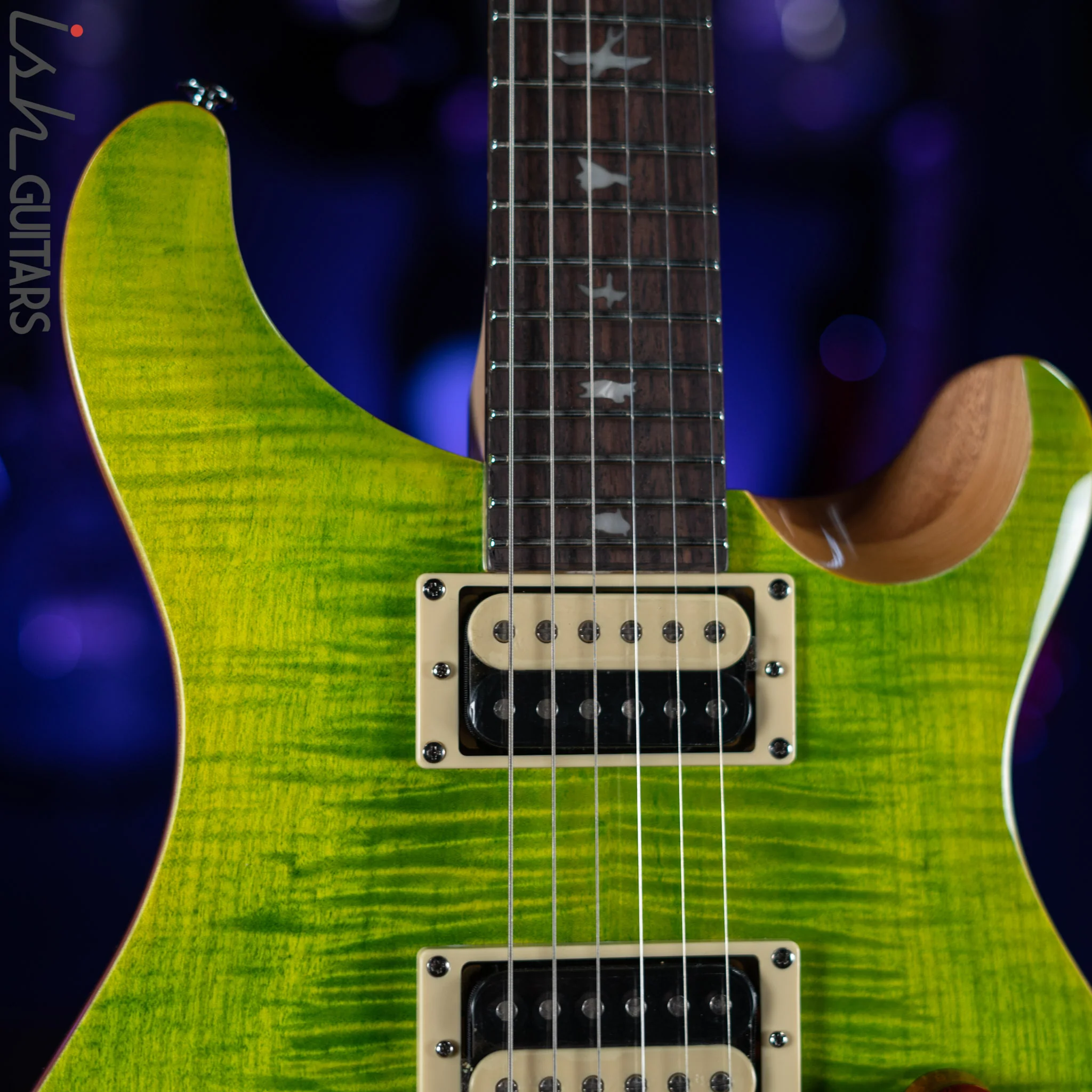 PRS SE Custom 24-08 Eriza Verde Electric Guitar - Image 3