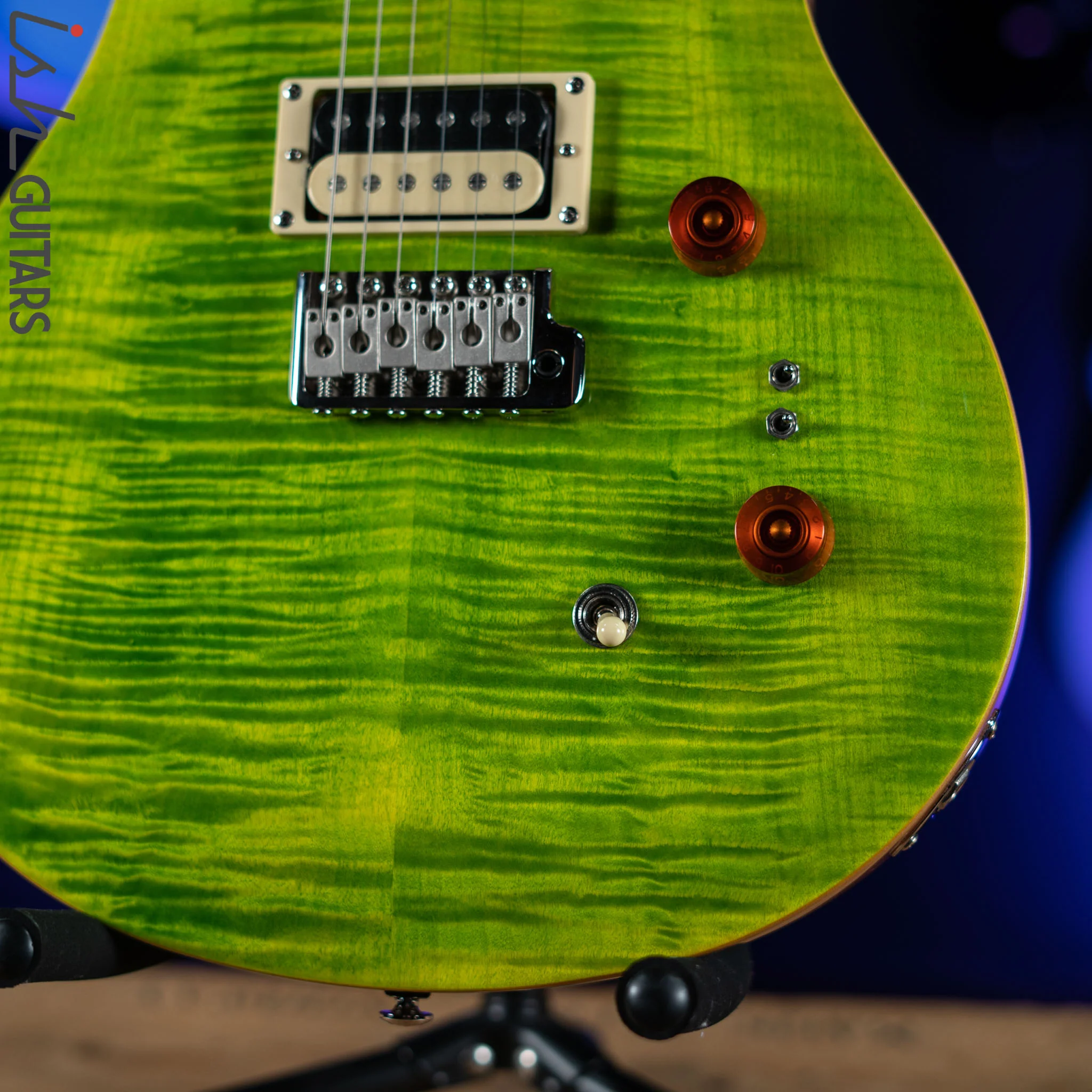 PRS SE Custom 24-08 Eriza Verde Electric Guitar - Image 4