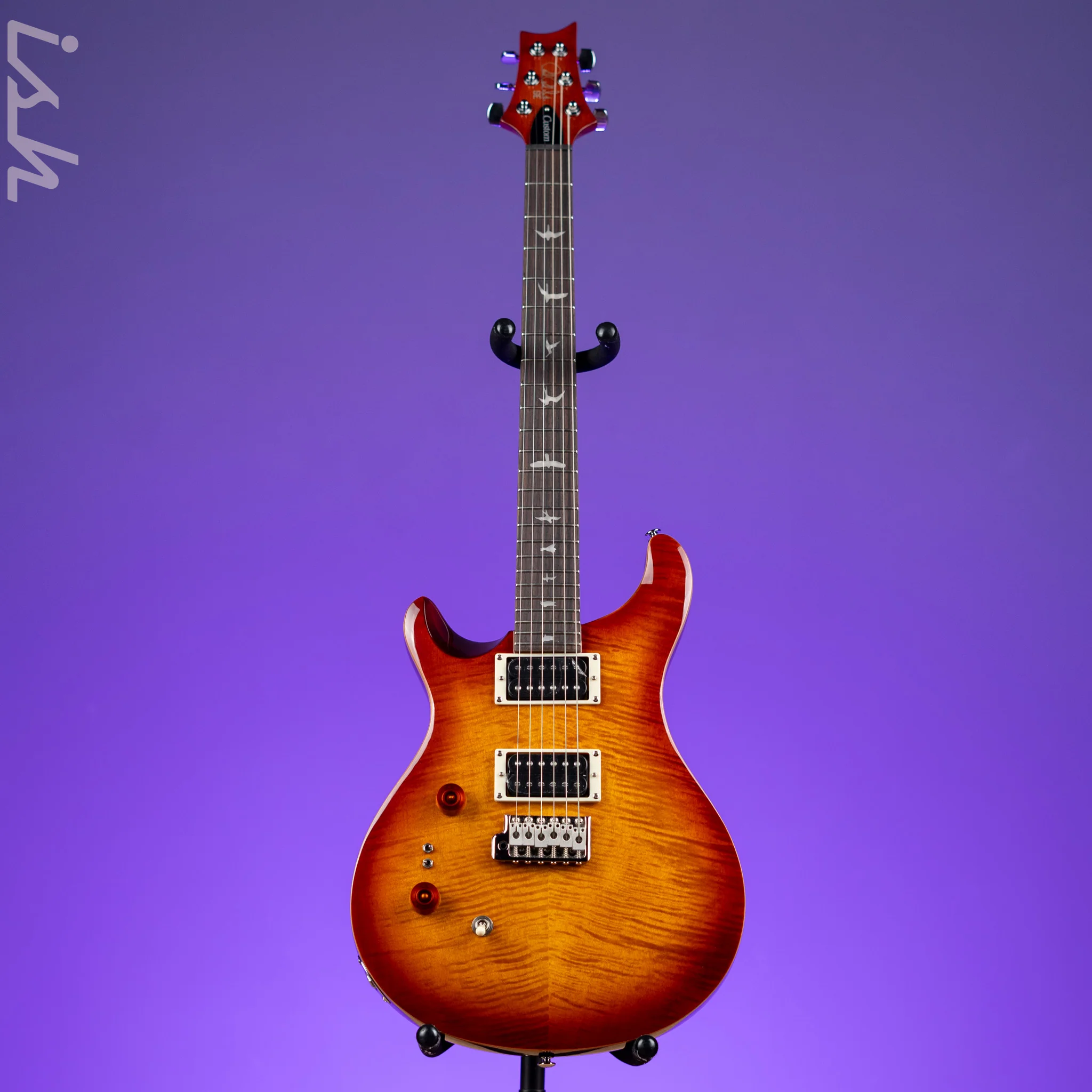 PRS SE Custom 24-08 Left-Handed Electric Guitar Vintage Sunburst - Image 2