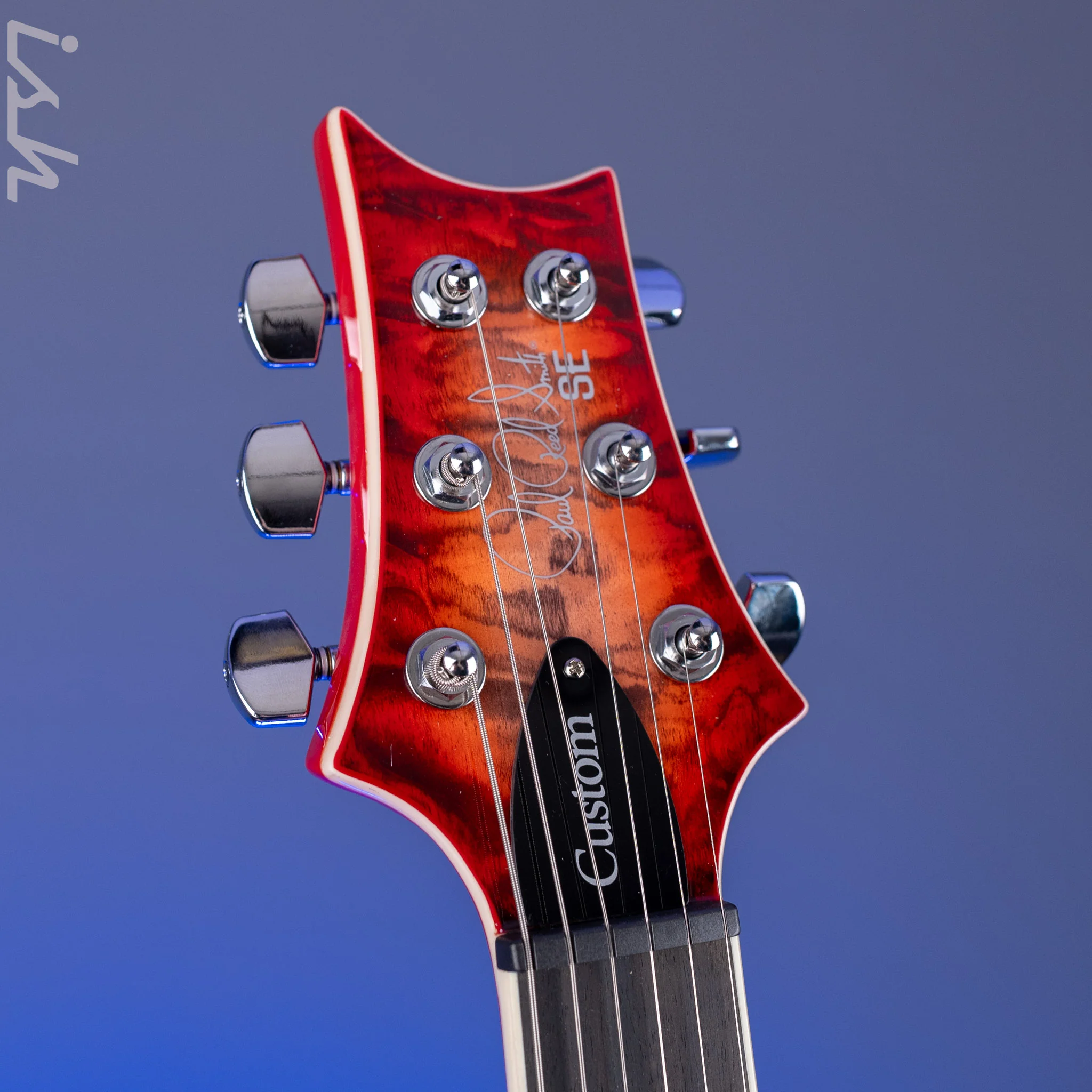 PRS SE Custom 24-08 Quilt Electric Guitar Charcoal Cherry Burst *2025 Release!* - Image 5