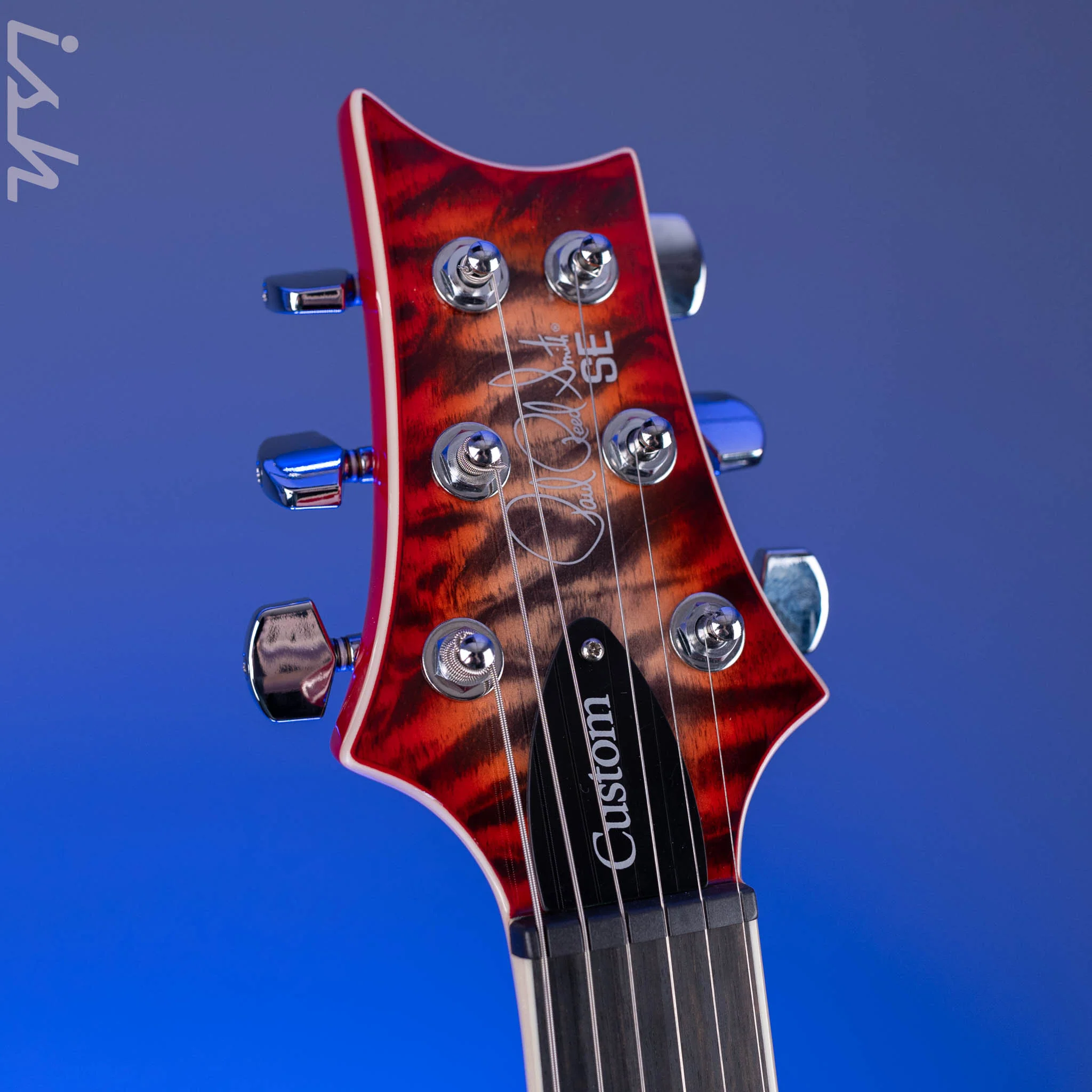 PRS SE Custom 24-08 Quilt Electric Guitar Charcoal Cherry Burst *2025 Release!* - Image 5