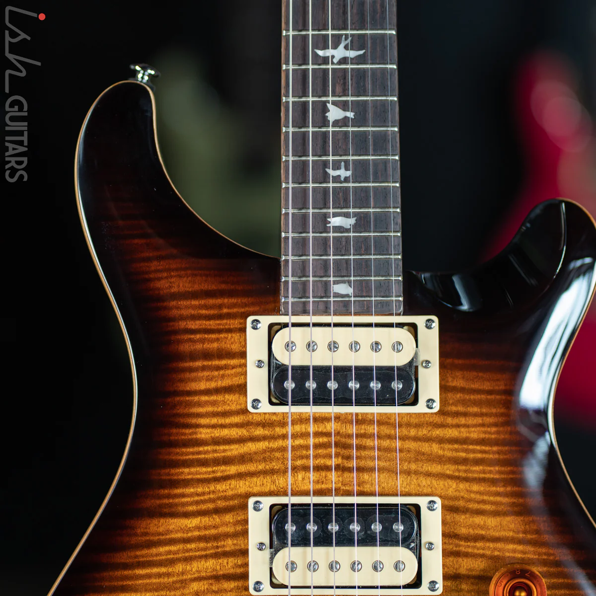 PRS SE Custom 24 Black Gold Sunburst Blemish - Image 3