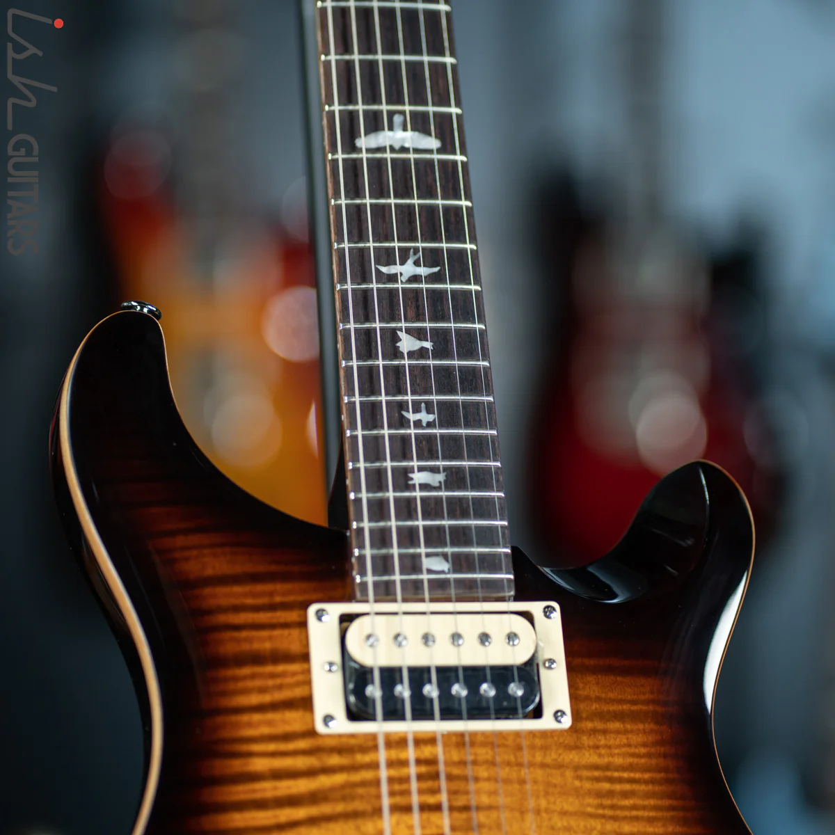 PRS SE Custom 24 Black Gold Sunburst Blemish - Image 5